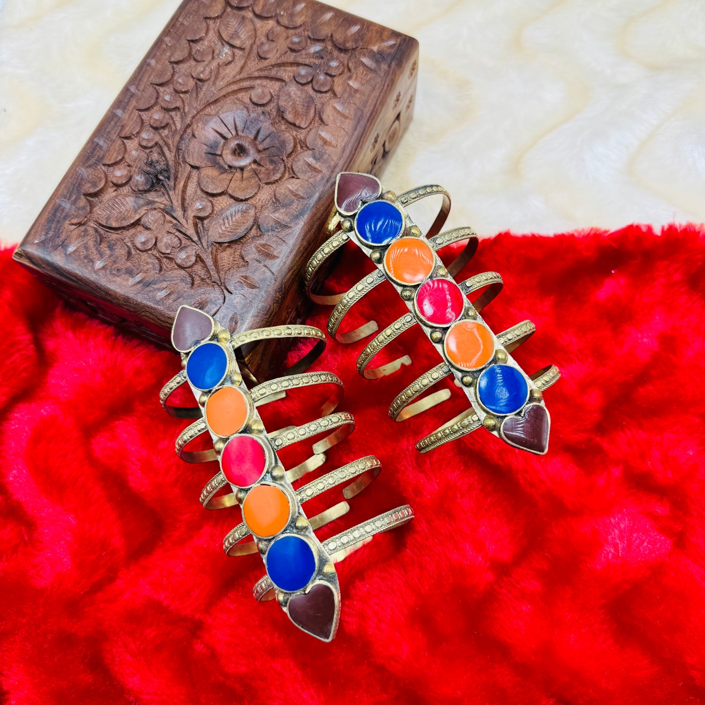 Afghani Antique Scorpion Style Long Bracelet