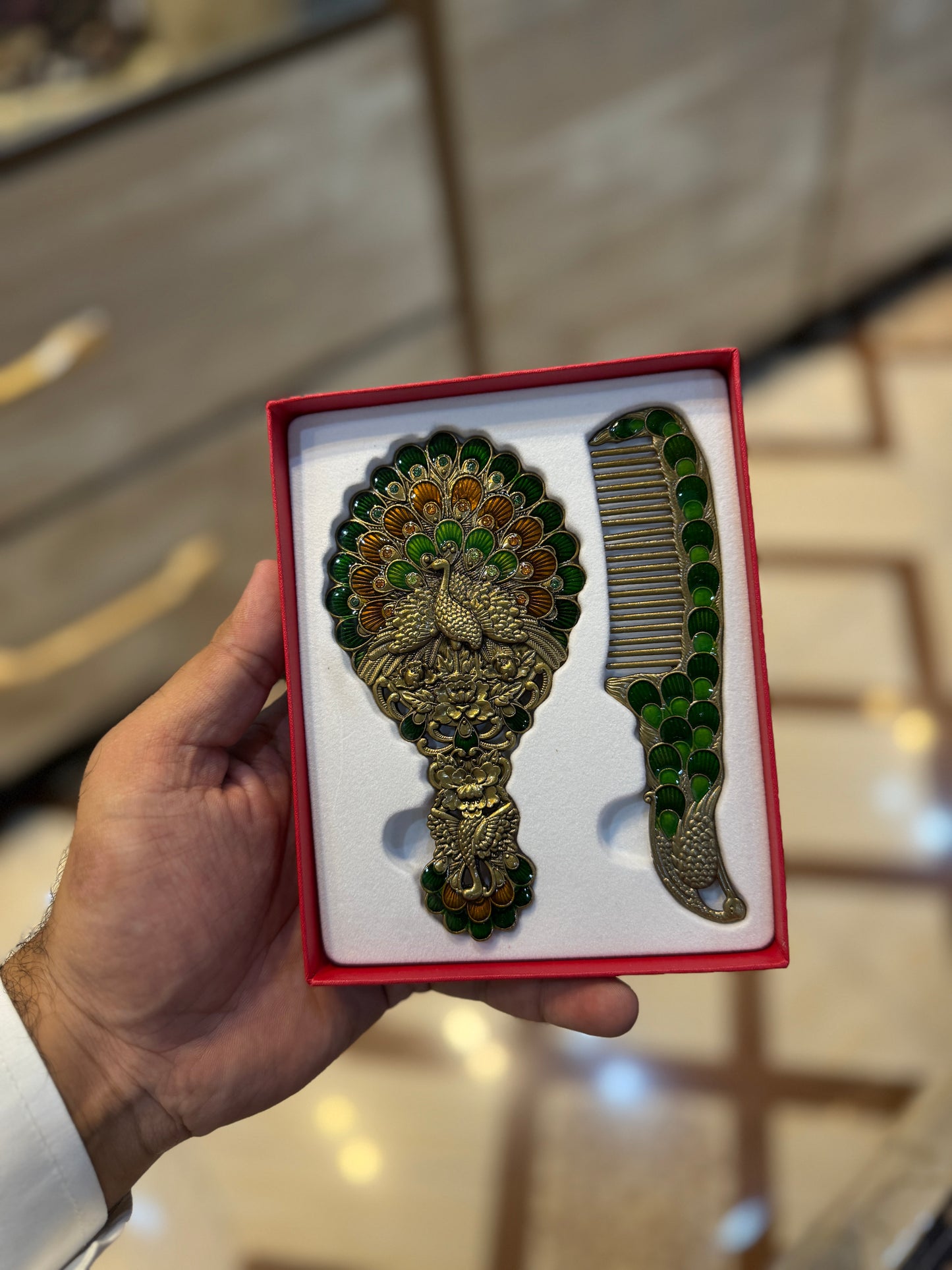 Golden Mirror&Comb