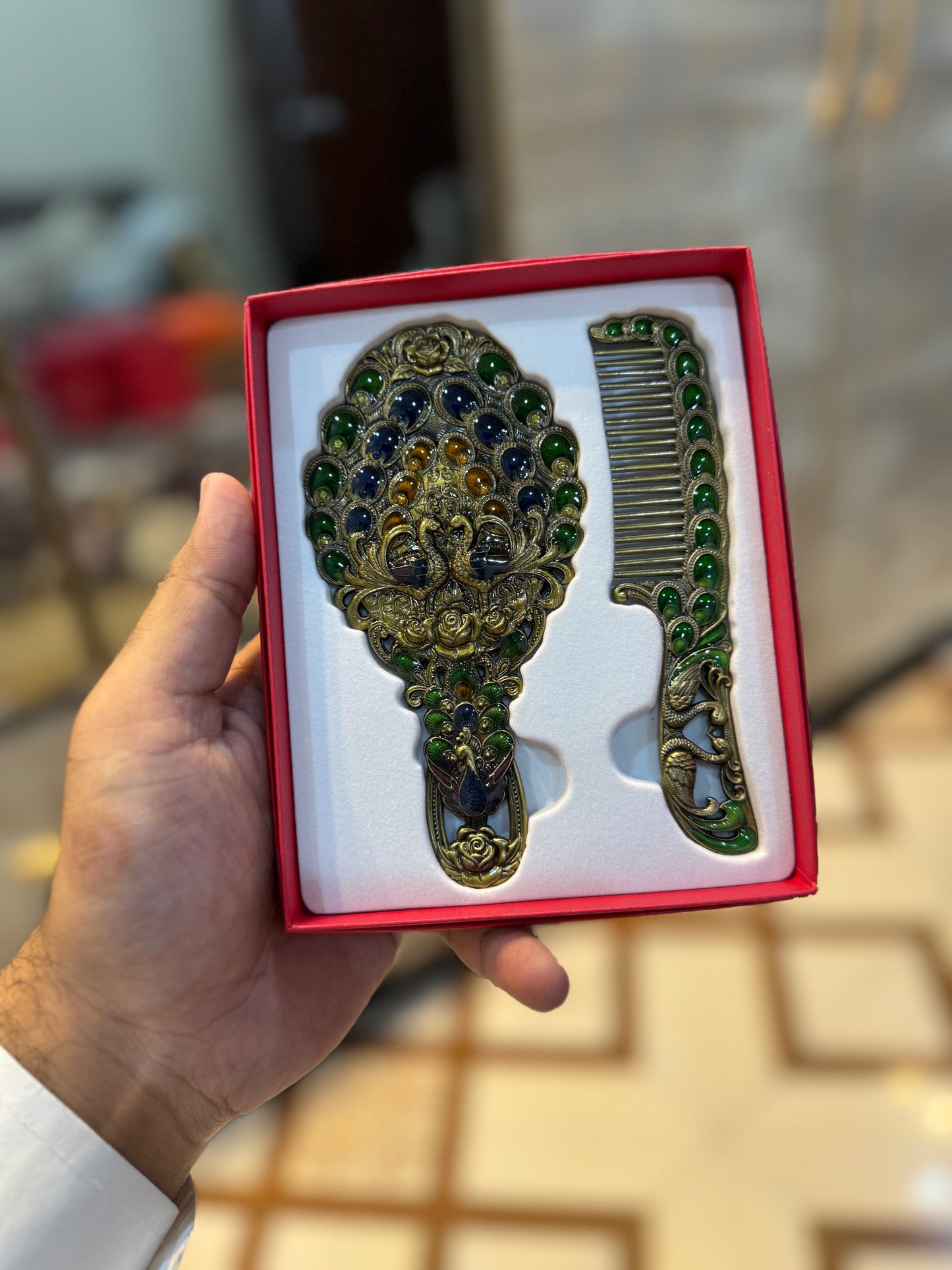 Golden Mirror&Comb