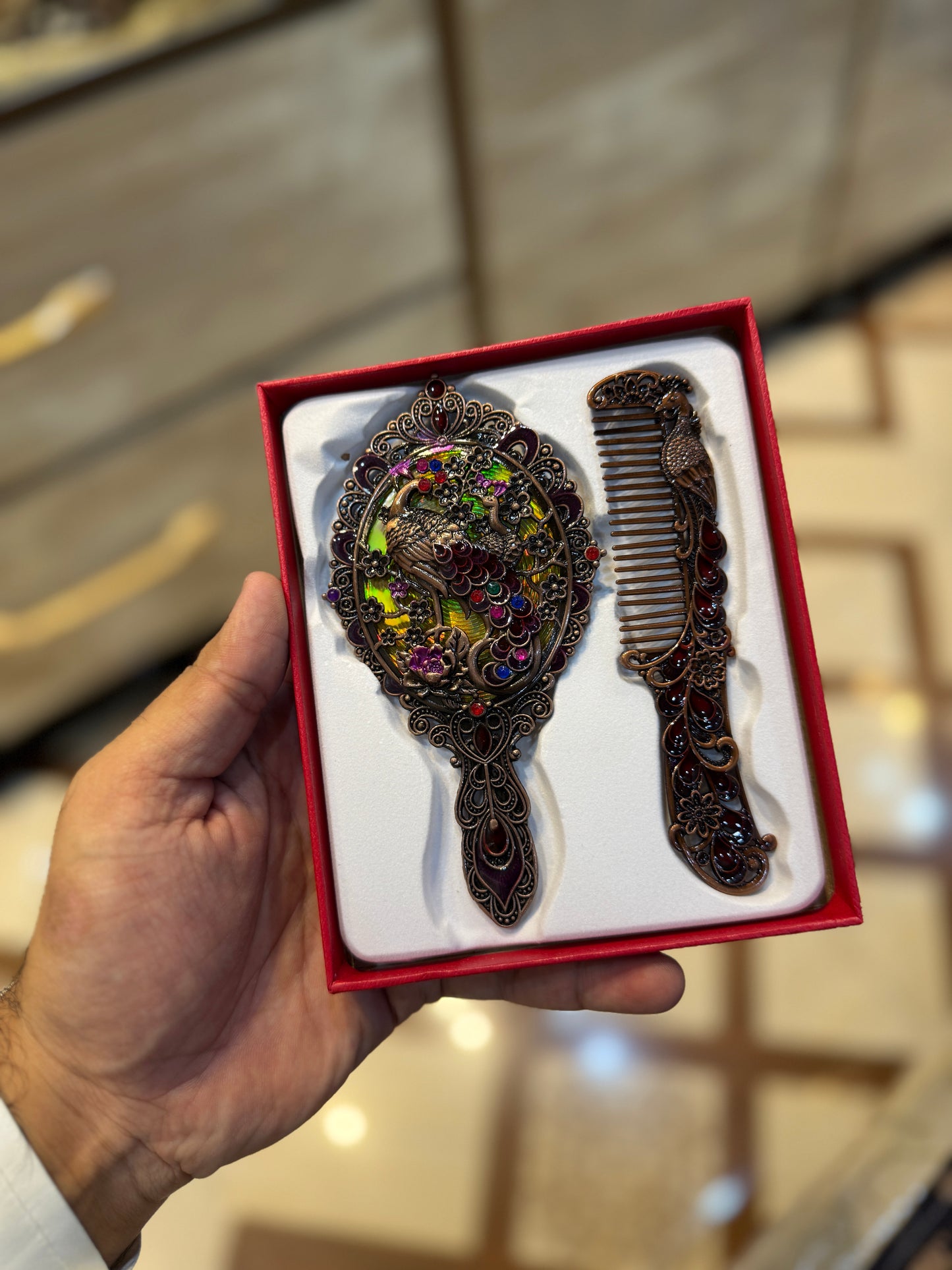 Golden Mirror&Comb