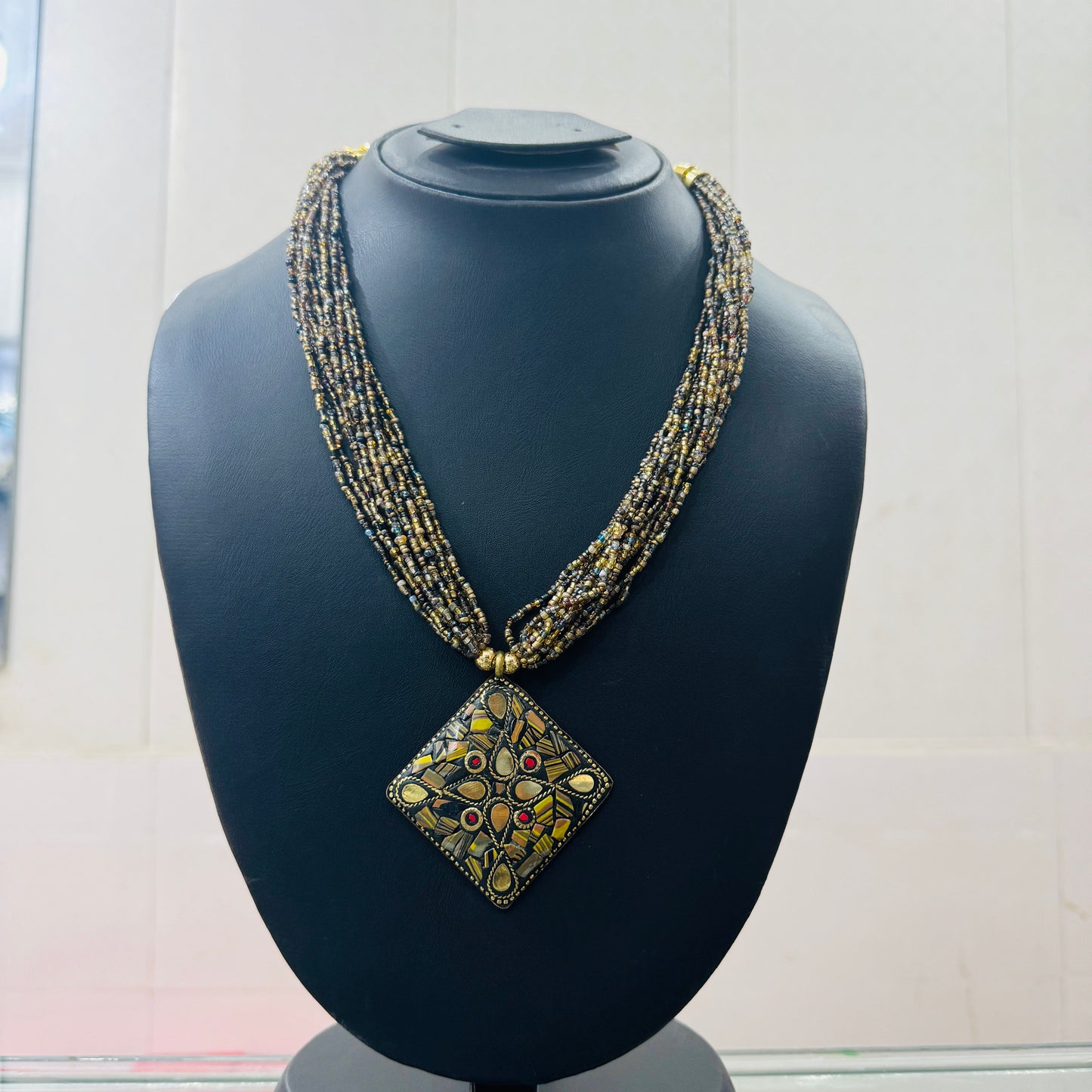 Beautiful indian beaded necklace