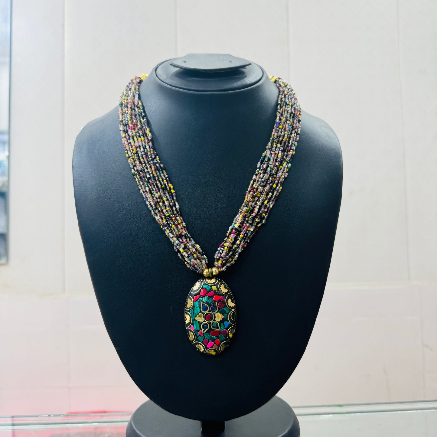 Beautiful indian beaded necklace
