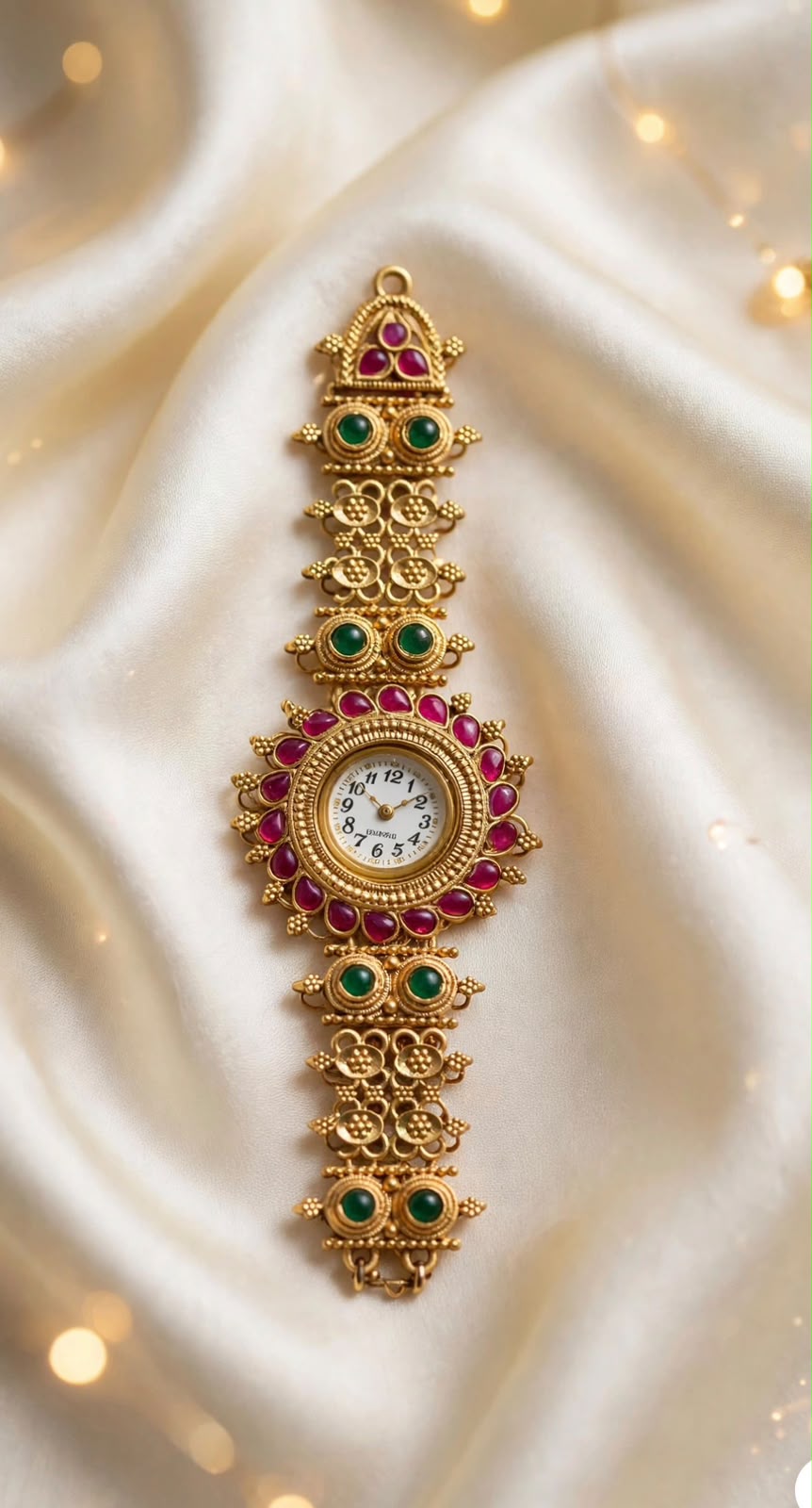 Stylish Ladies Rajwari Designer Golden Watch_New Arrival 8