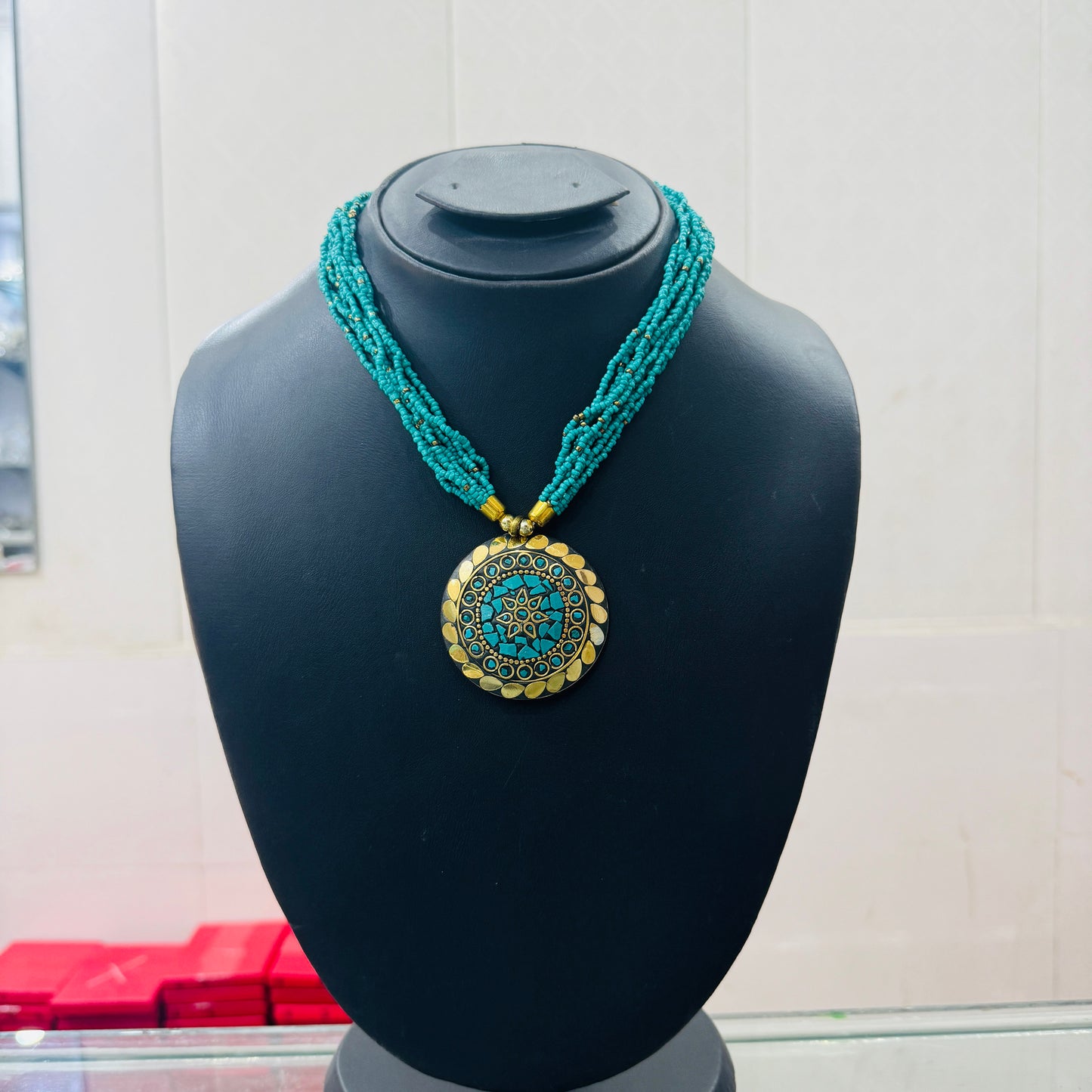 Beautiful indian beaded necklace