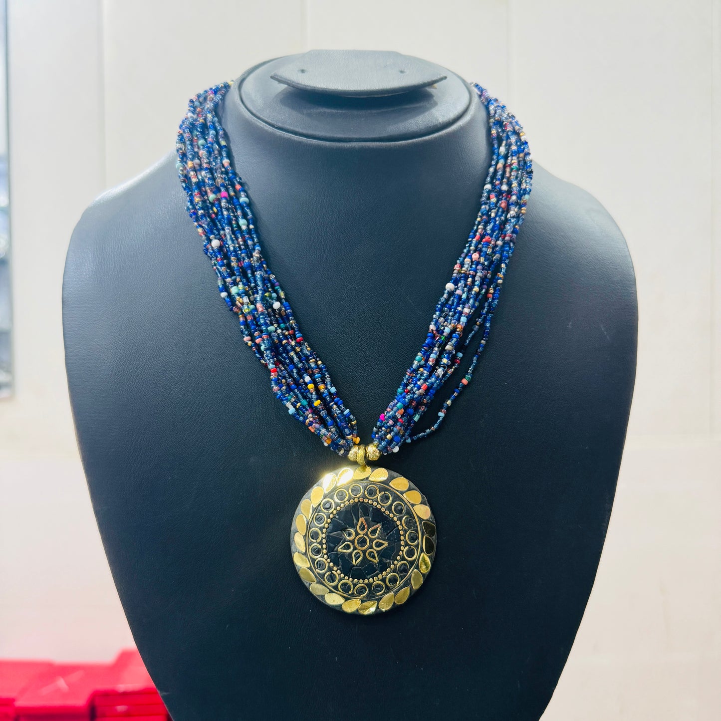 Beautiful indian beaded necklace