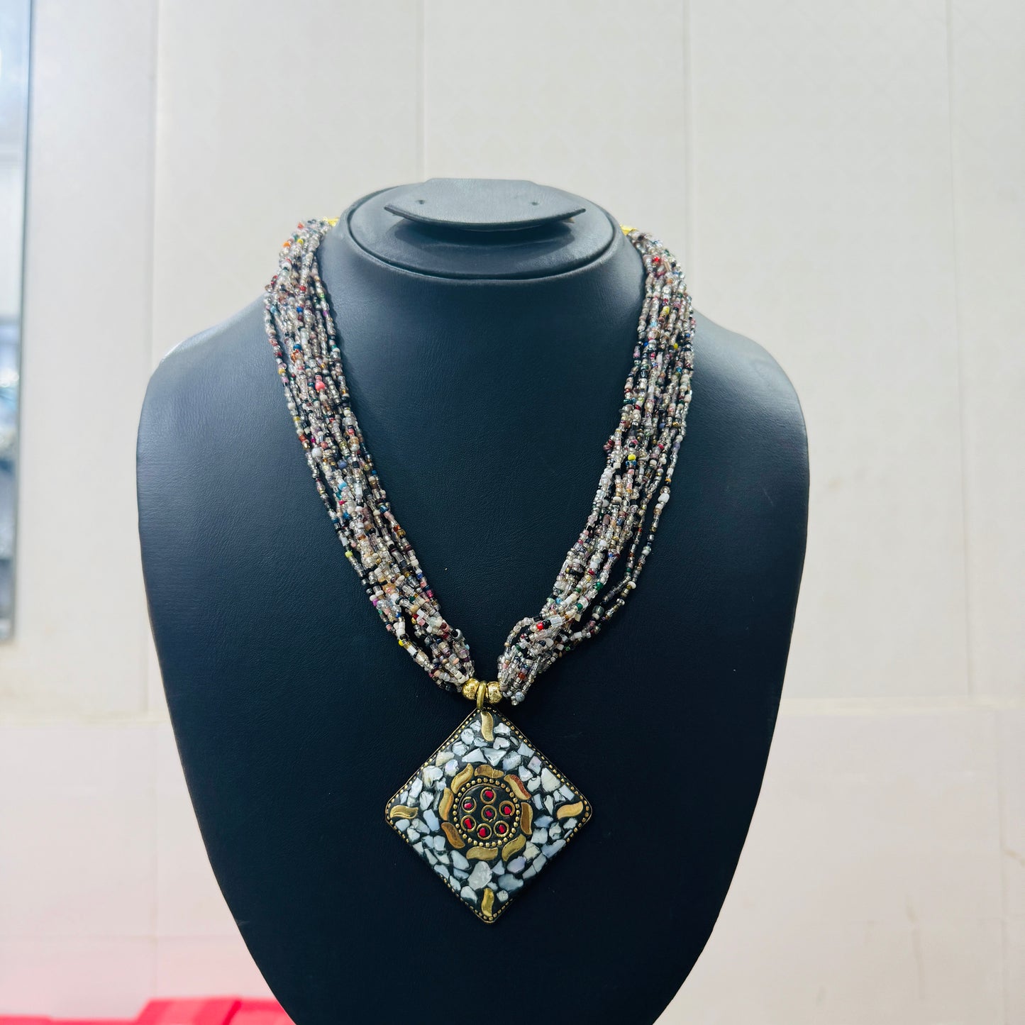 Beautiful indian beaded necklace