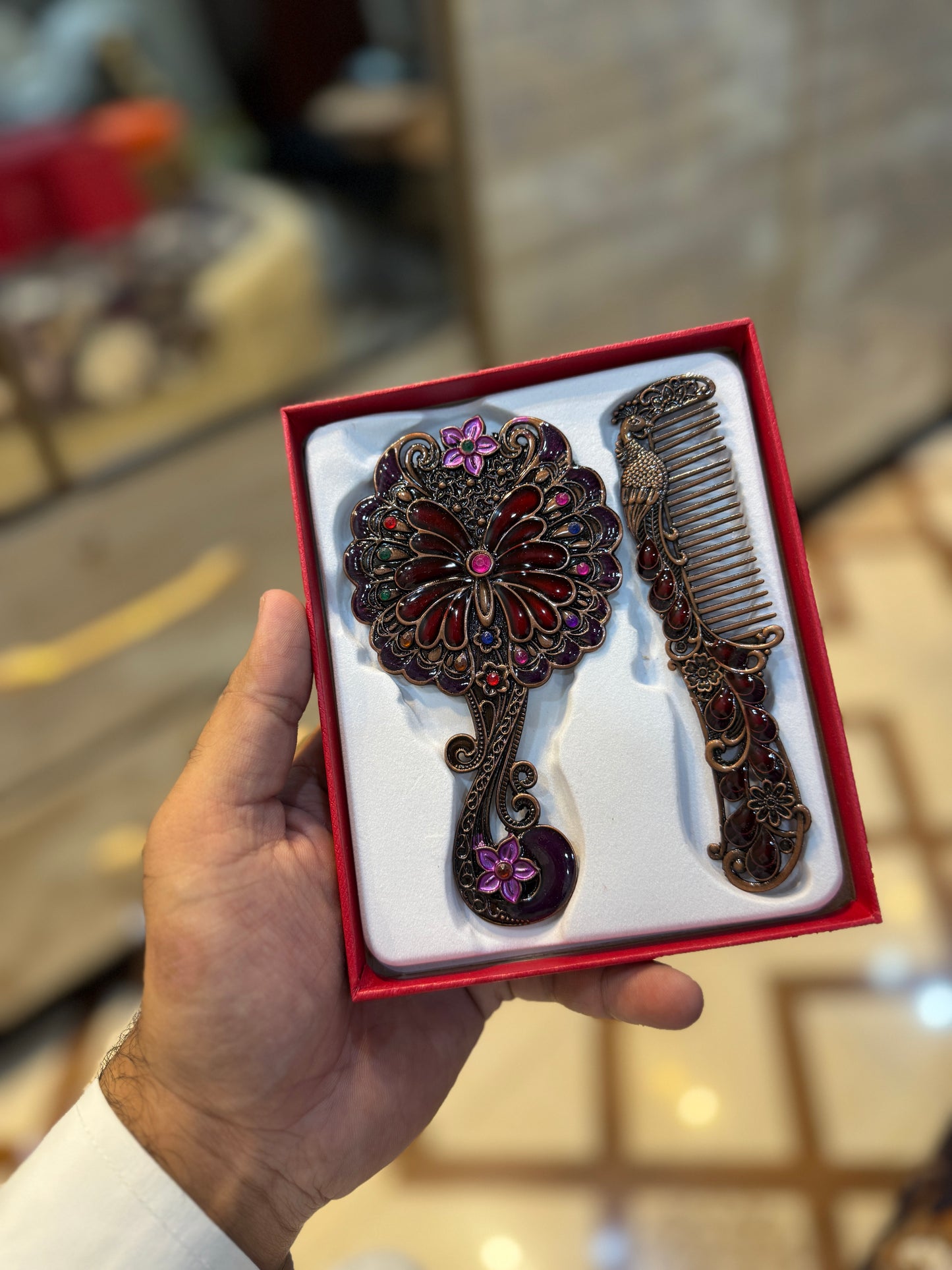 Golden Mirror&Comb