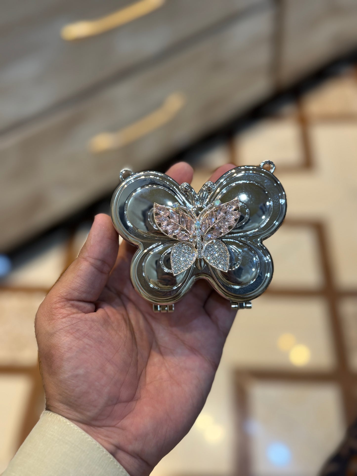 Beautiful butterfly clutch