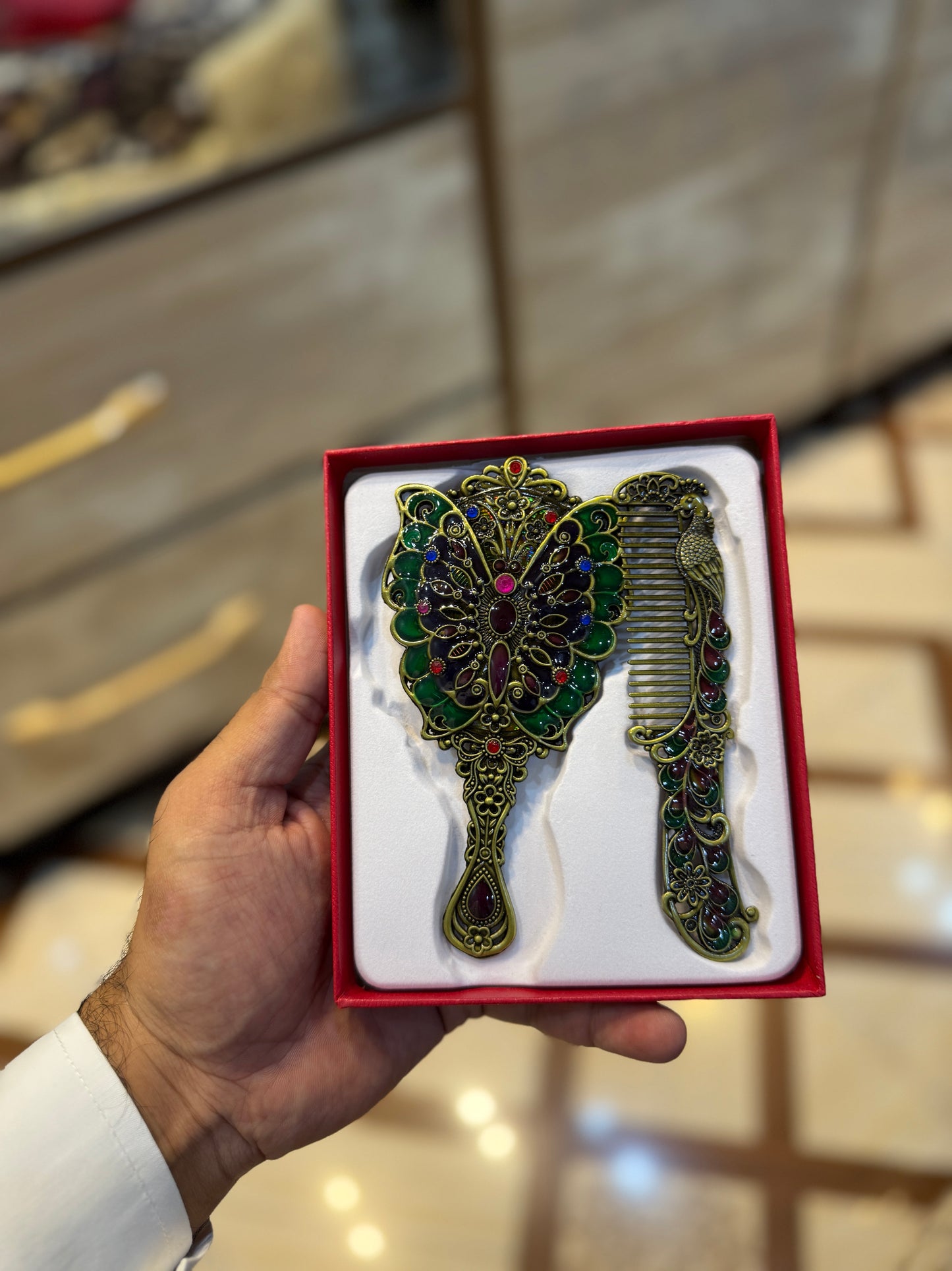 Golden Mirror&Comb