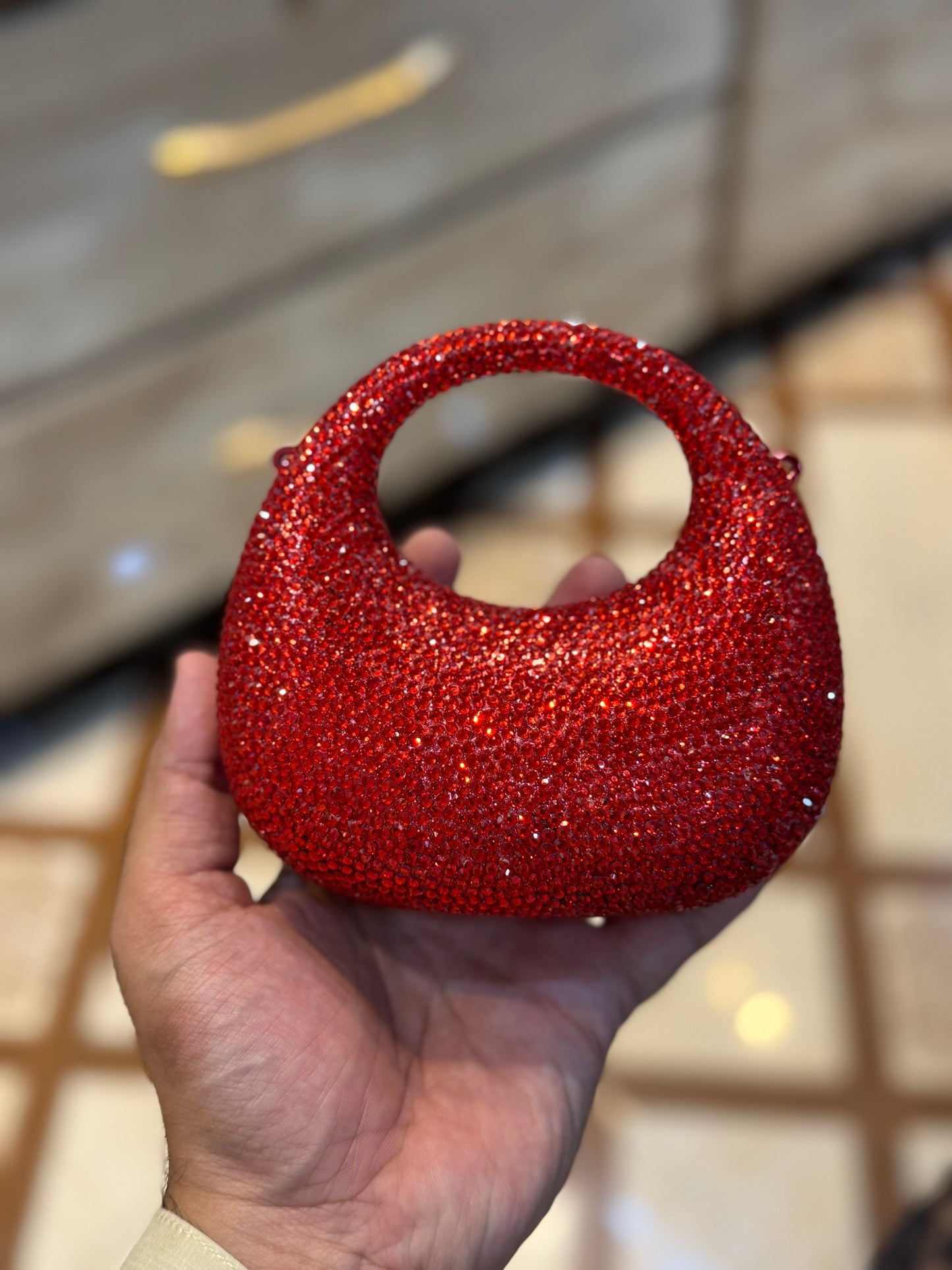Beautiful zircon clutch