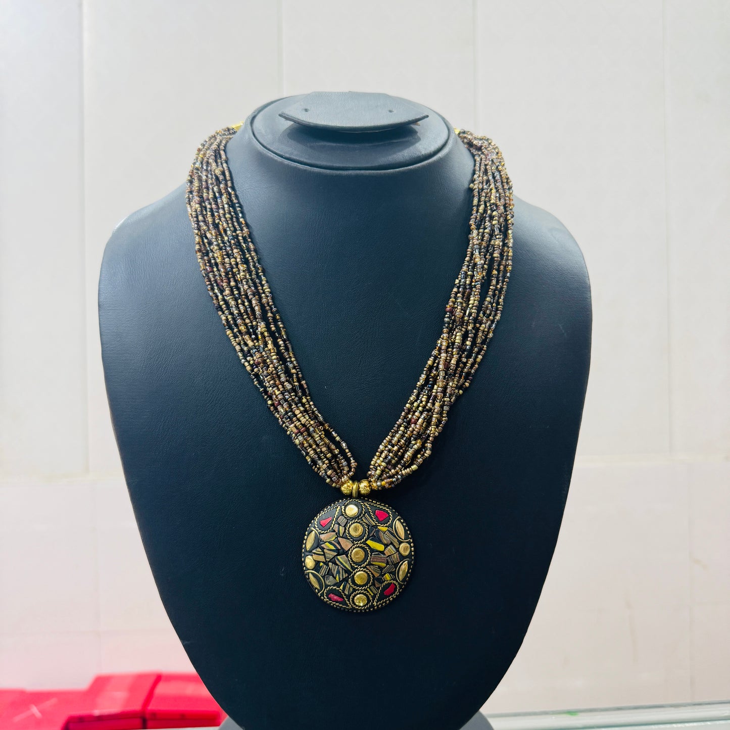 Beautiful indian beaded necklace