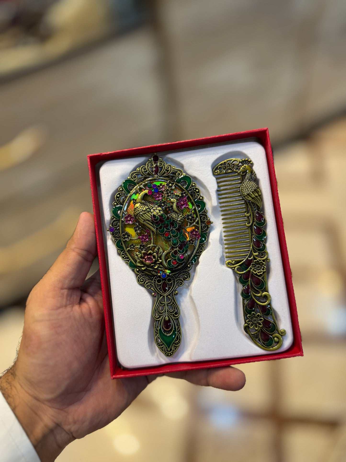 Golden Mirror&Comb
