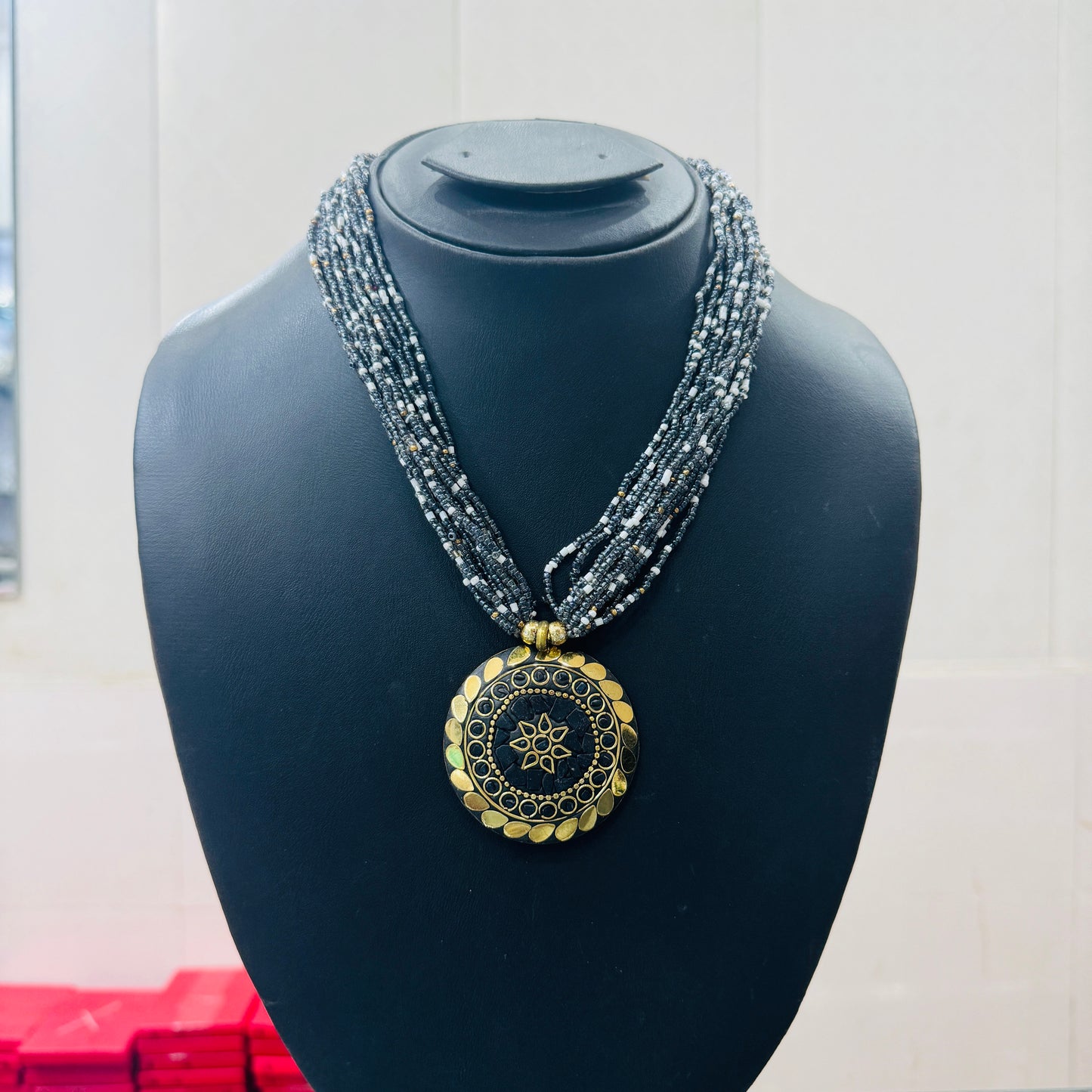Beautiful indian beaded necklace
