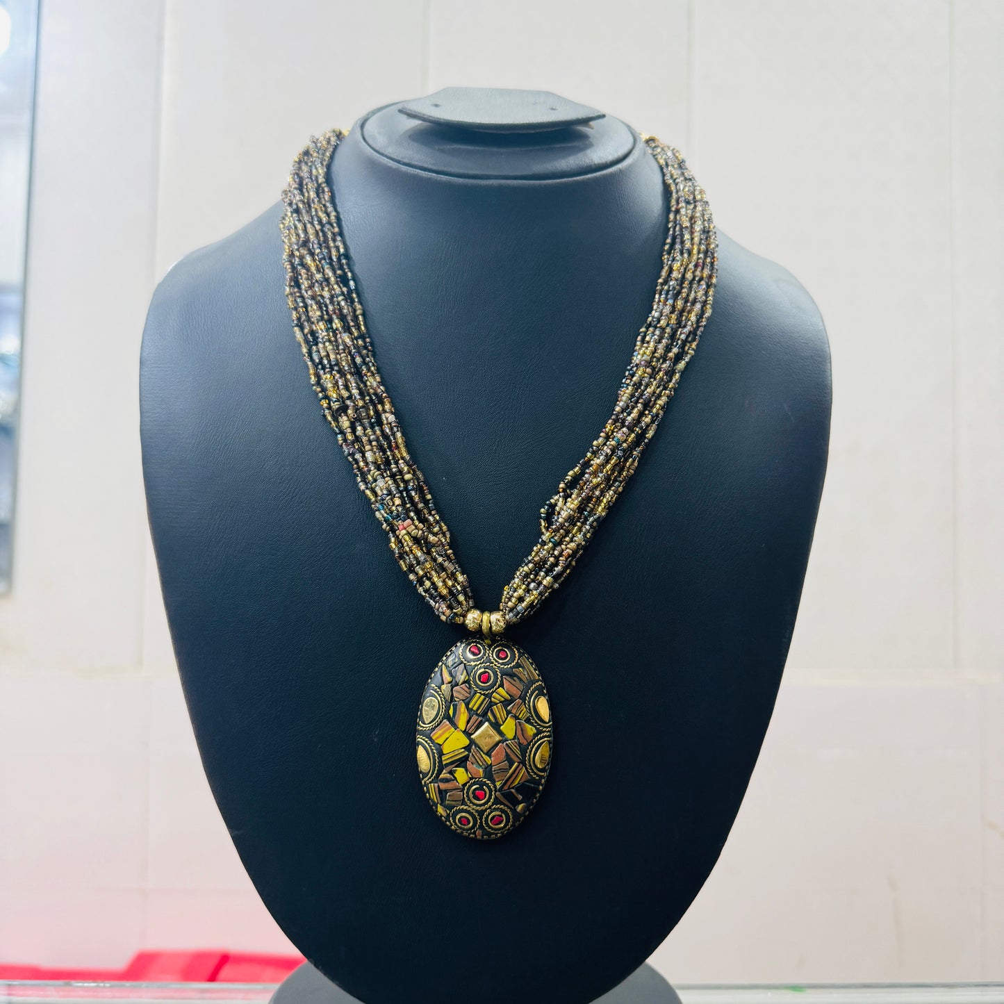 Beautiful indian beaded necklace