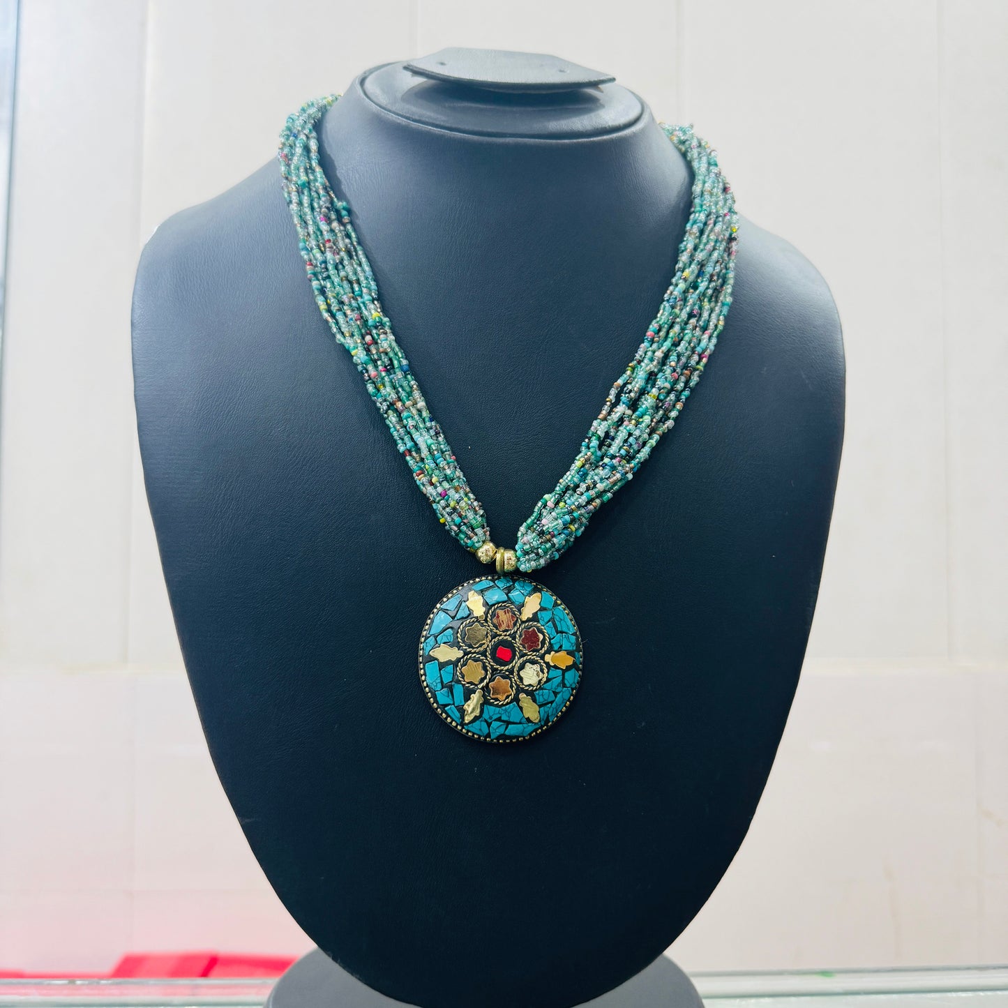 Beautiful indian beaded necklace