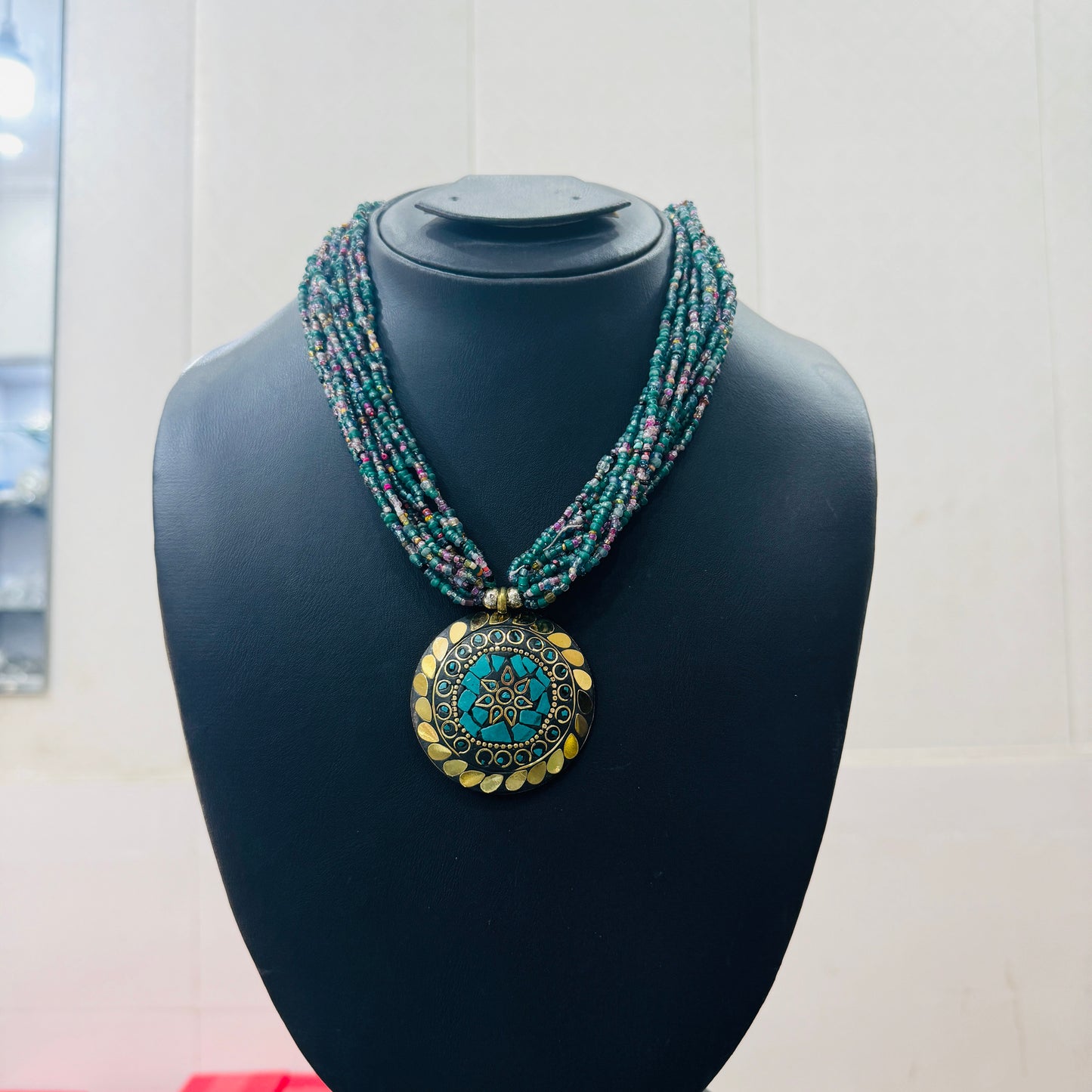 Beautiful indian beaded necklace