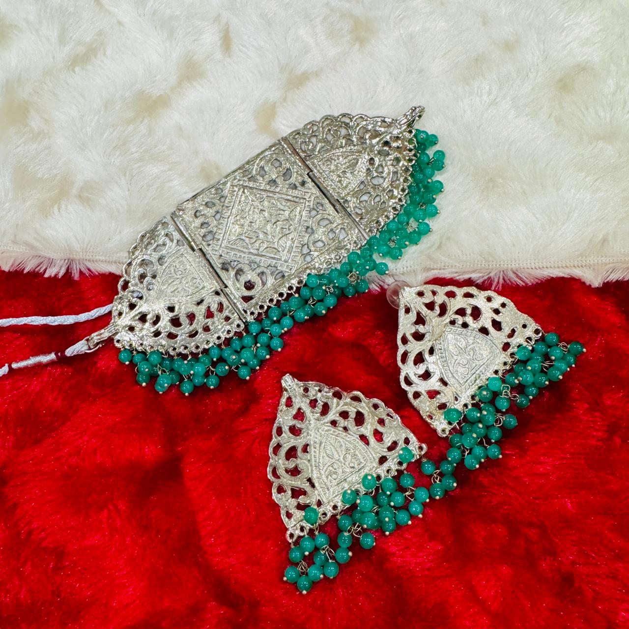 Afghani Choker Set- Colours Variant