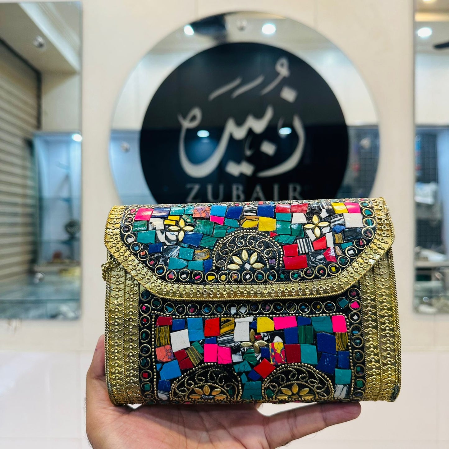 HandMade Golden Multi Clutch_New Shape