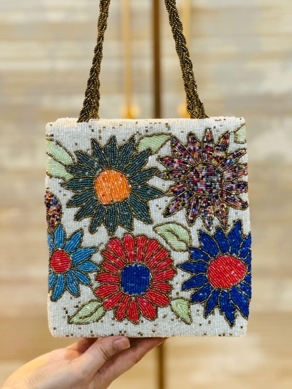 Handmade Beaded Gray Bags- 5 Designs
