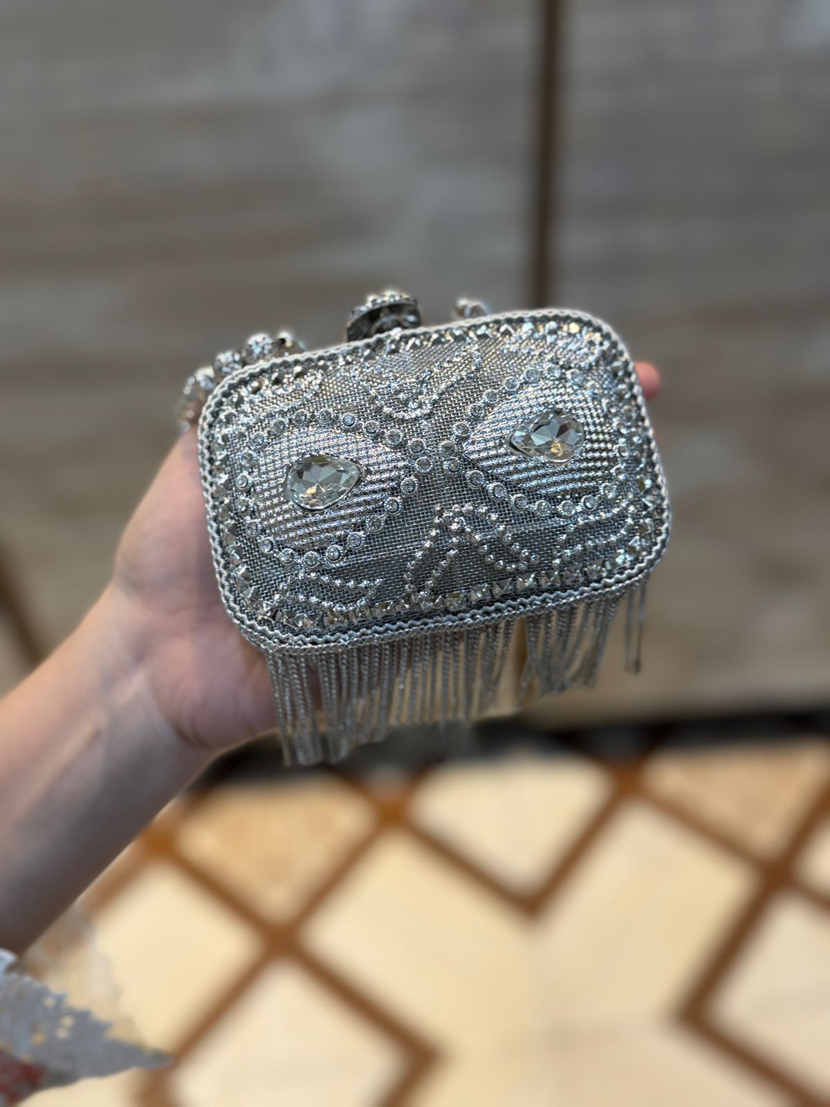Luxury Silver Heer Collection Clutch- Design 2