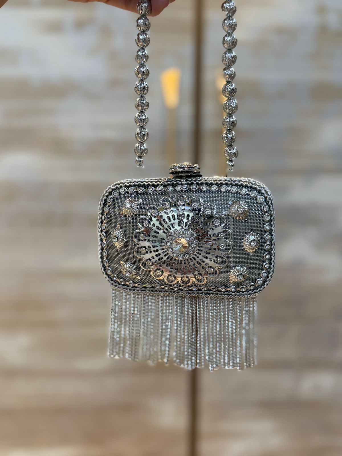 Luxury Silver Heer Collection Clutch- Design 3