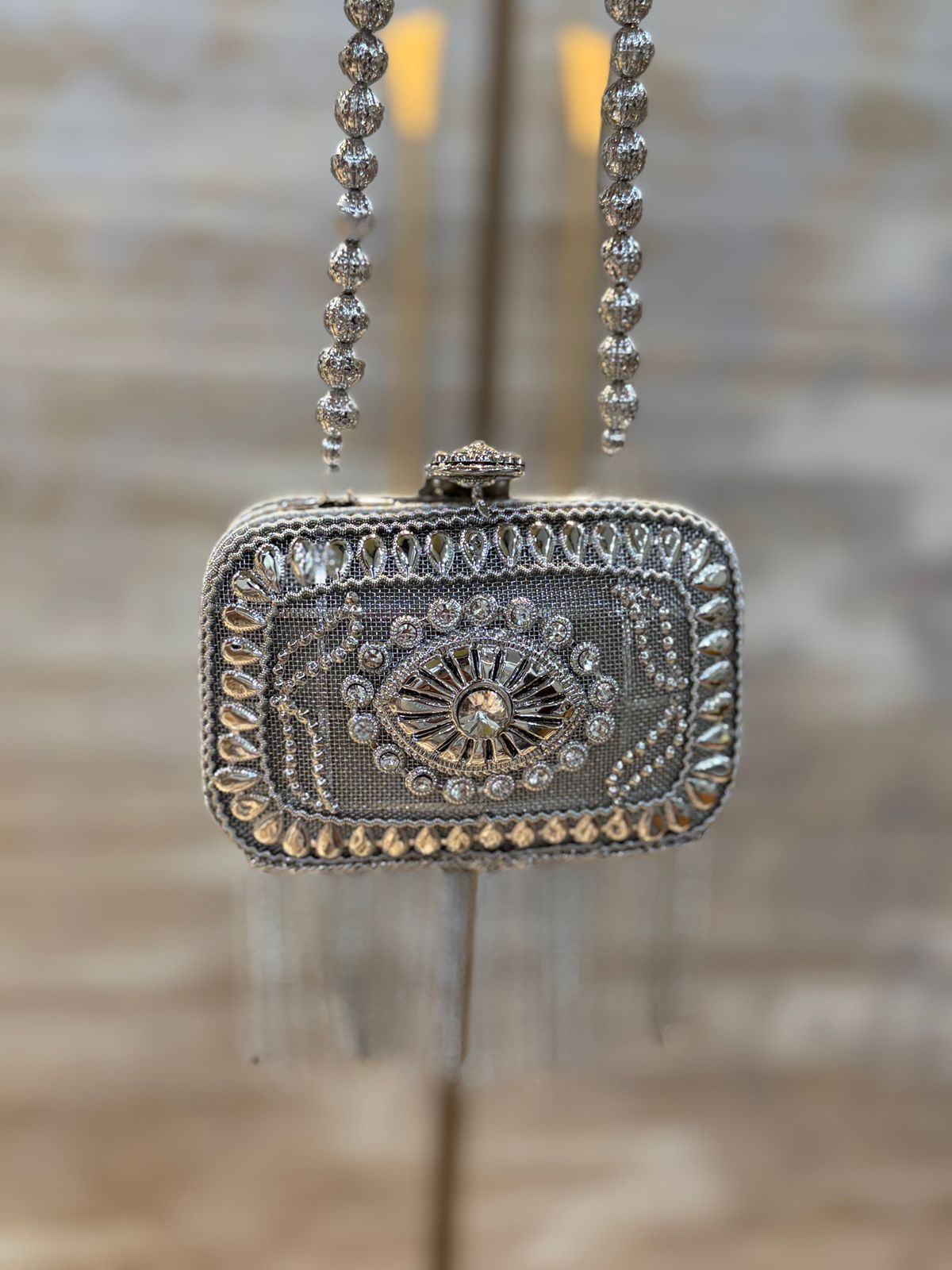 Luxury Silver Heer Collection Clutch- Design 6