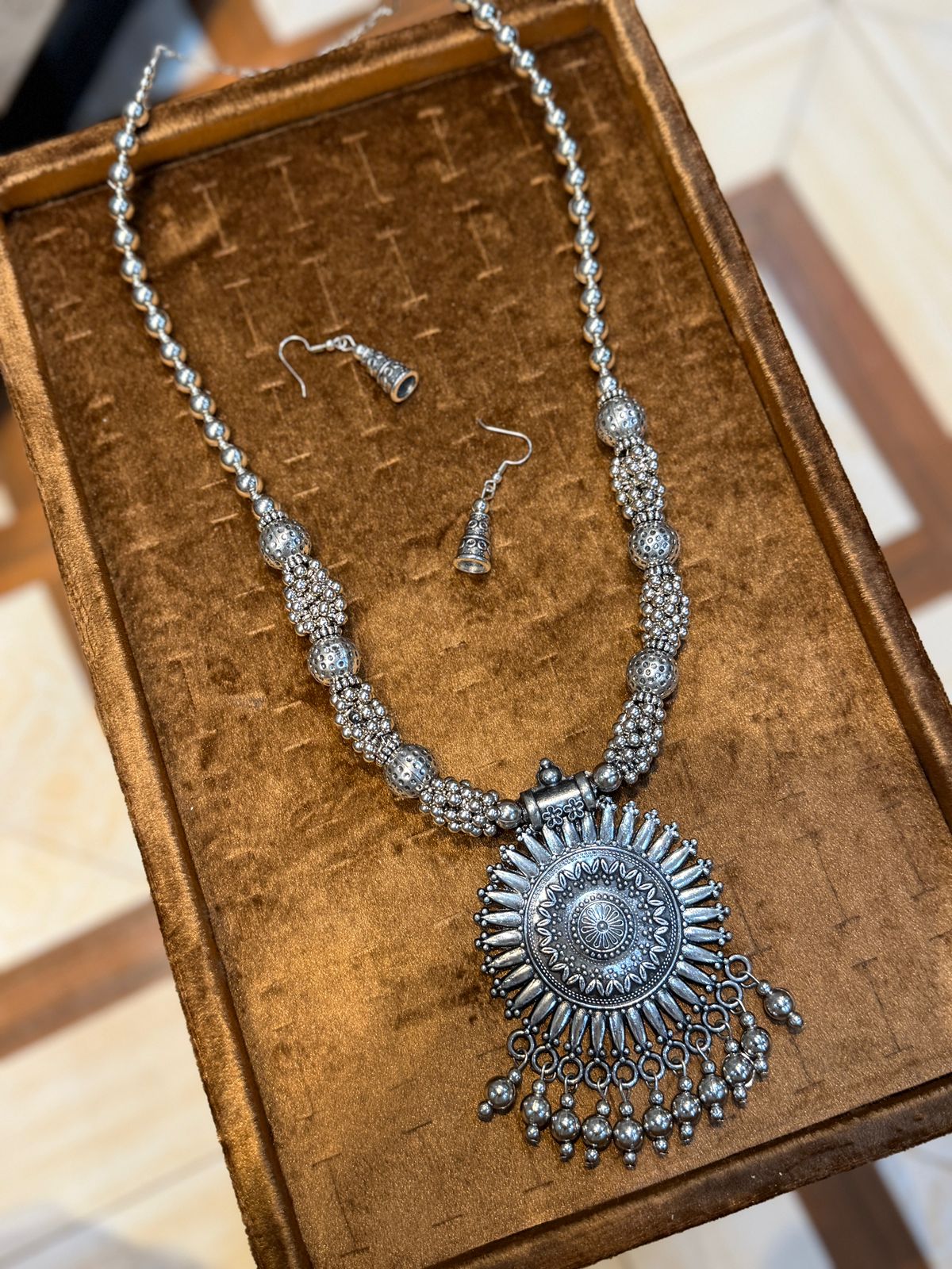 Indian Oxidized Mala Set_New Design 2