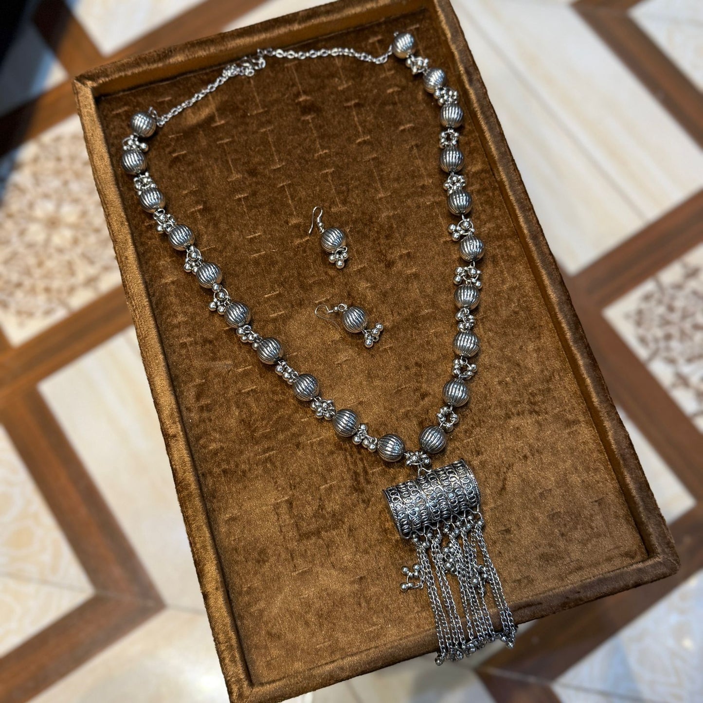 Indian Oxidized Mala Set_NEW DESIGN