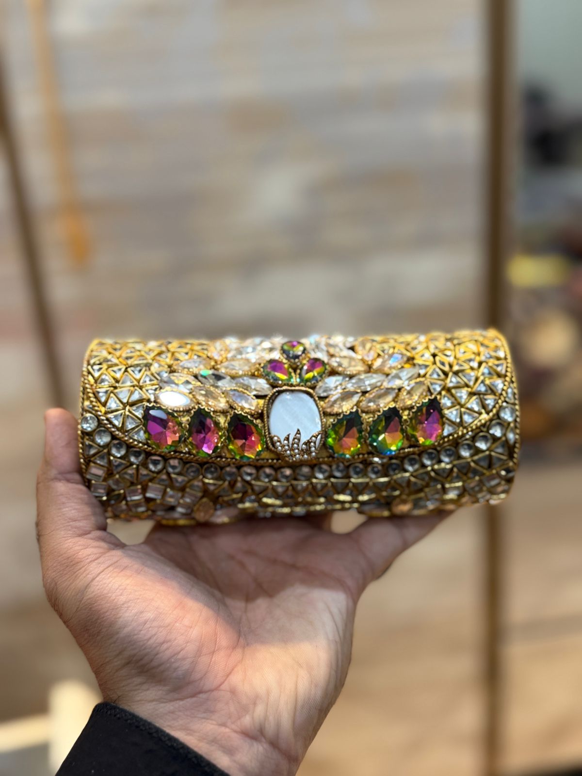 Luxury Kundan Clutch_Large Size
