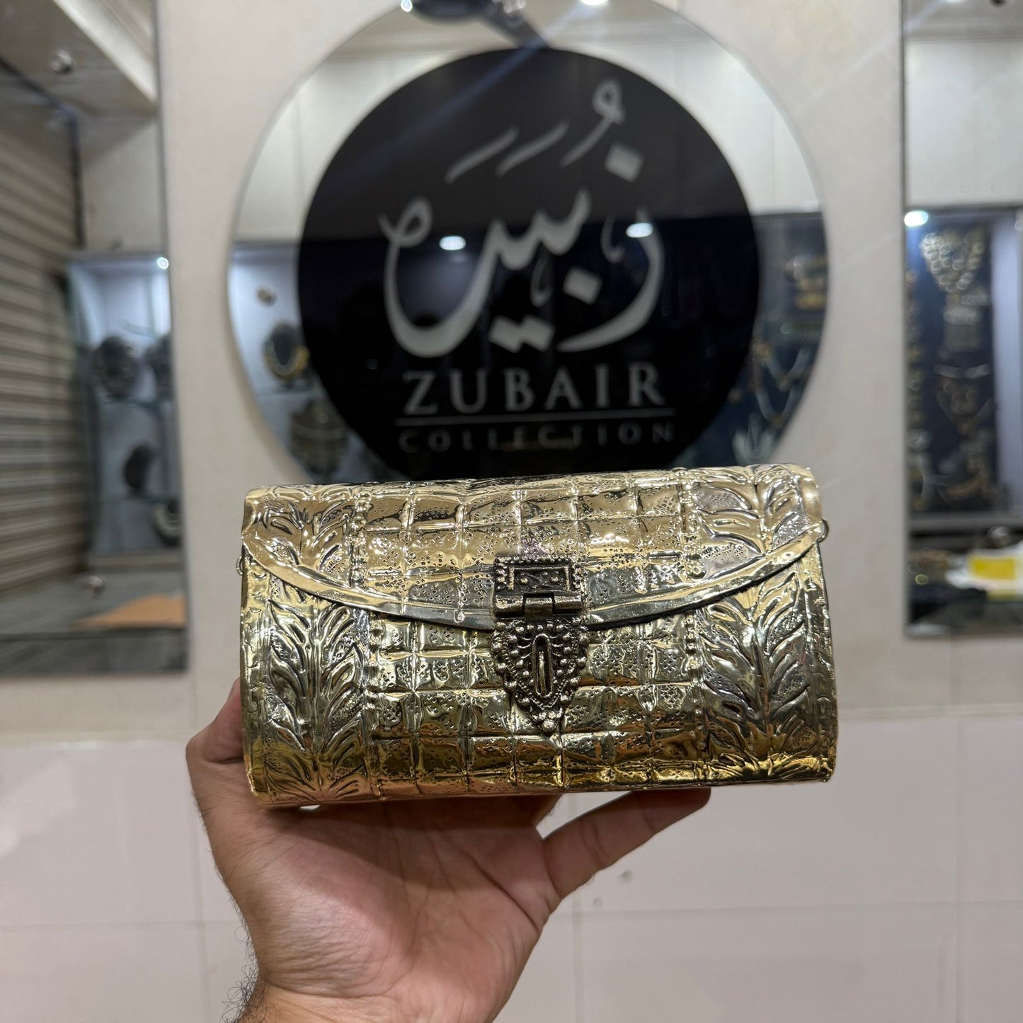 Indian Golden Metal Clutch_New Design