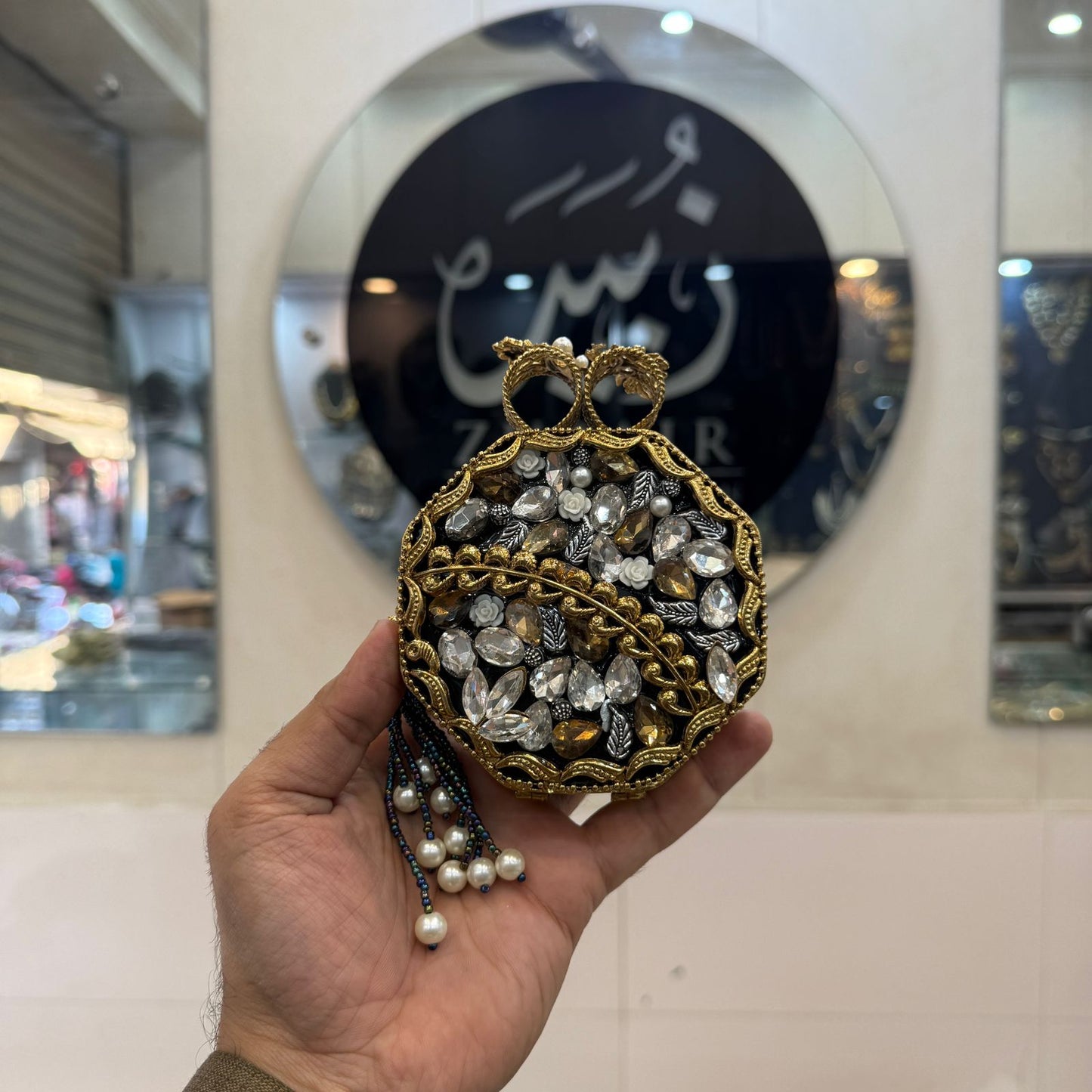 Turkish_Kundan Designer Clutch_New Design 23