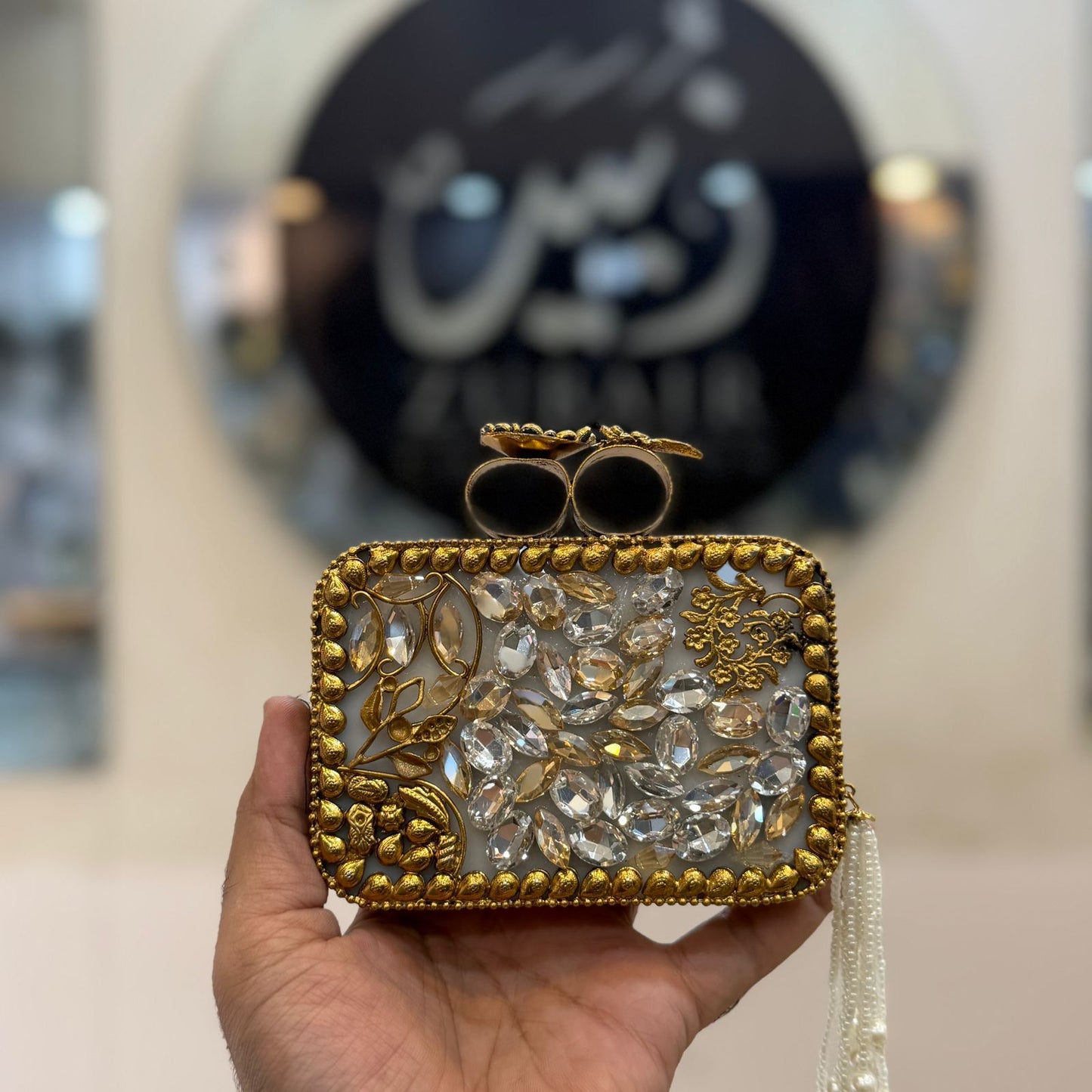 Turkish_Kundan Designer Clutch_New Design 29