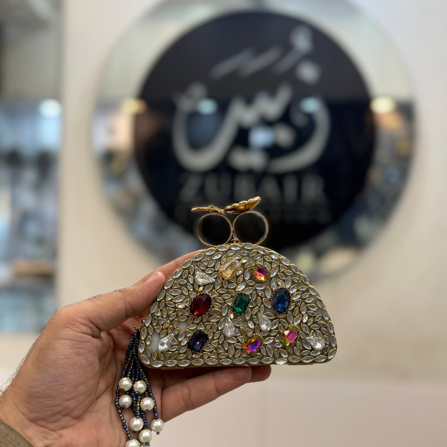 Turkish_Kundan Designer Clutch_New Design 32