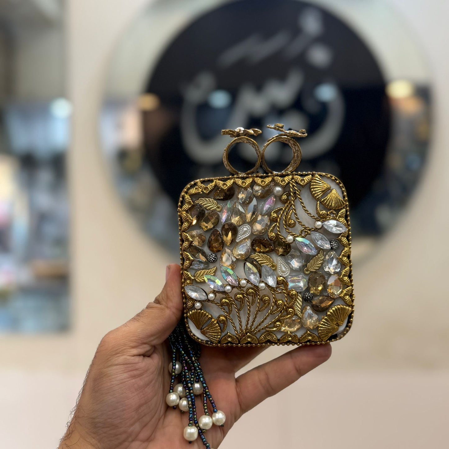 Turkish_Kundan Designer Clutch_New Design 35