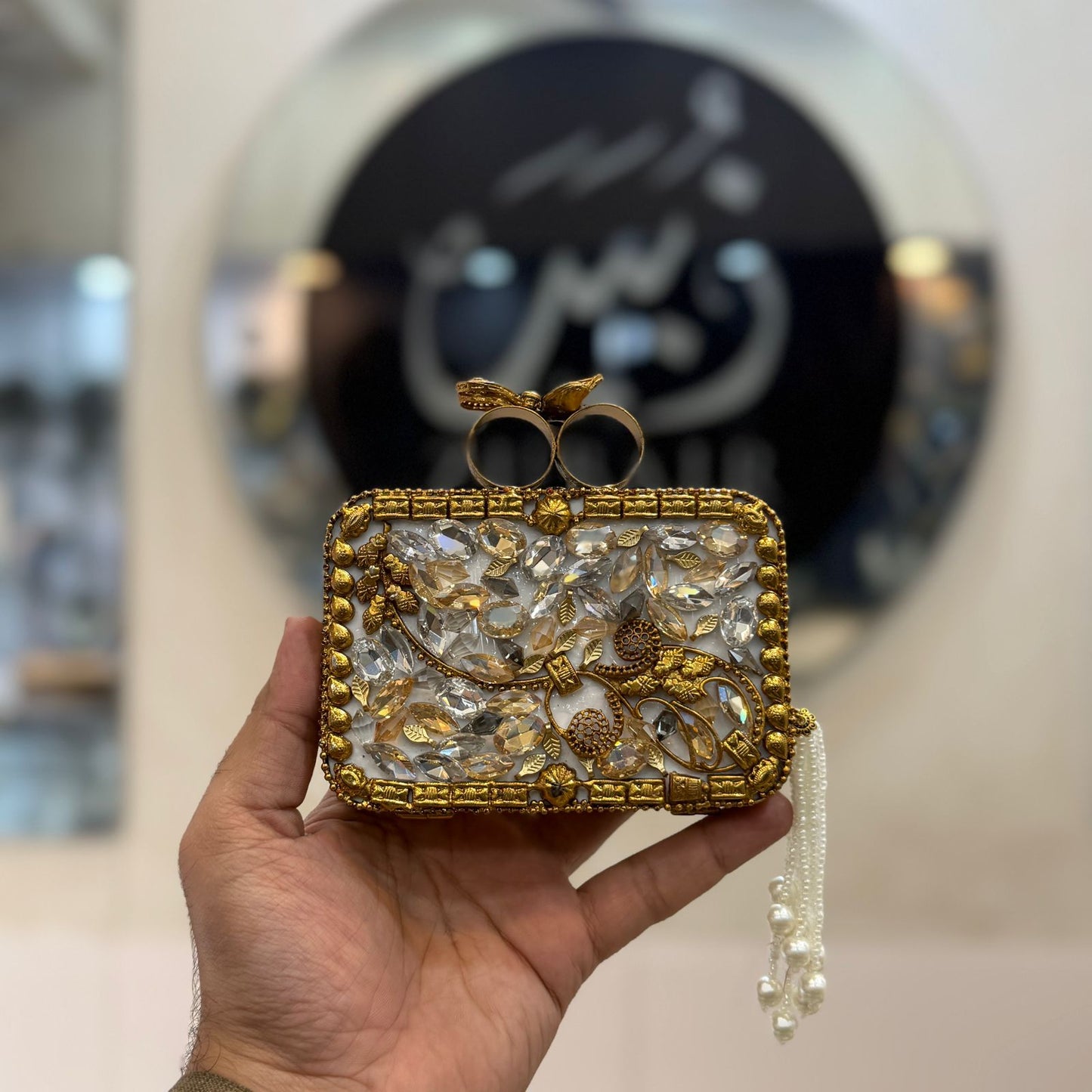 Turkish_Kundan Designer Clutch_New Design 37