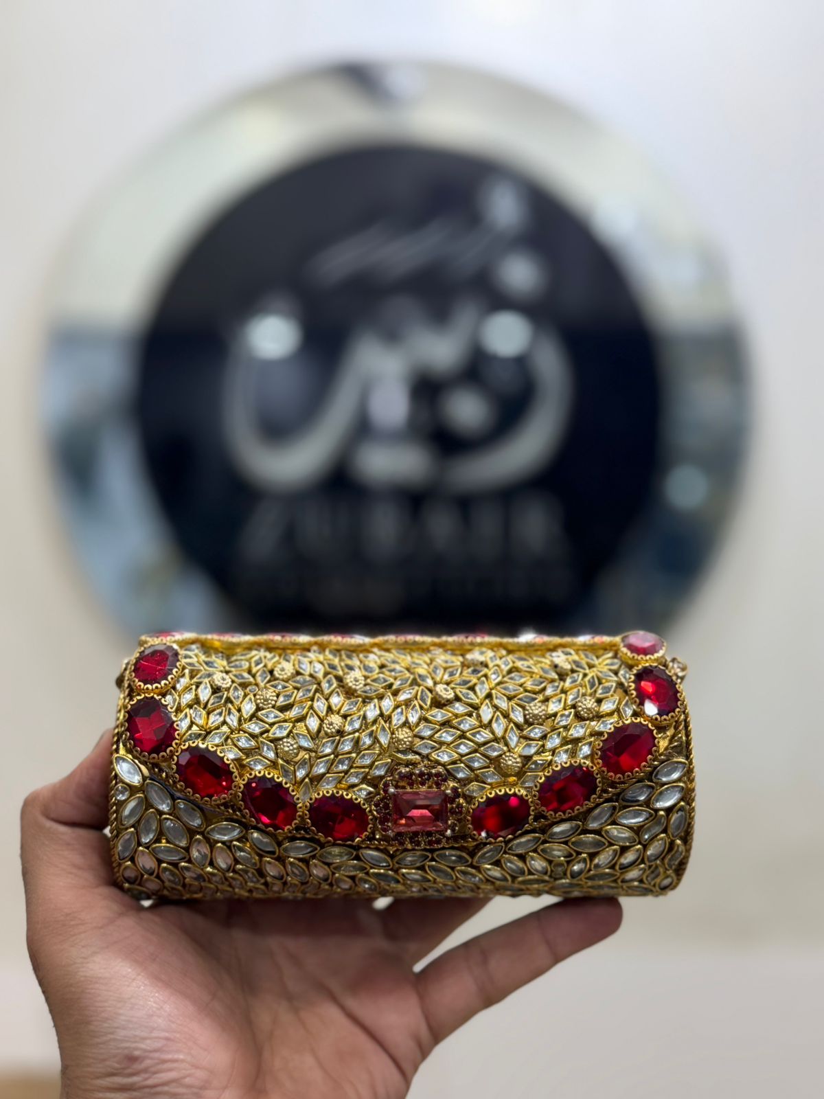 Turkish_Kundan Designer Large Dholki_Design 47
