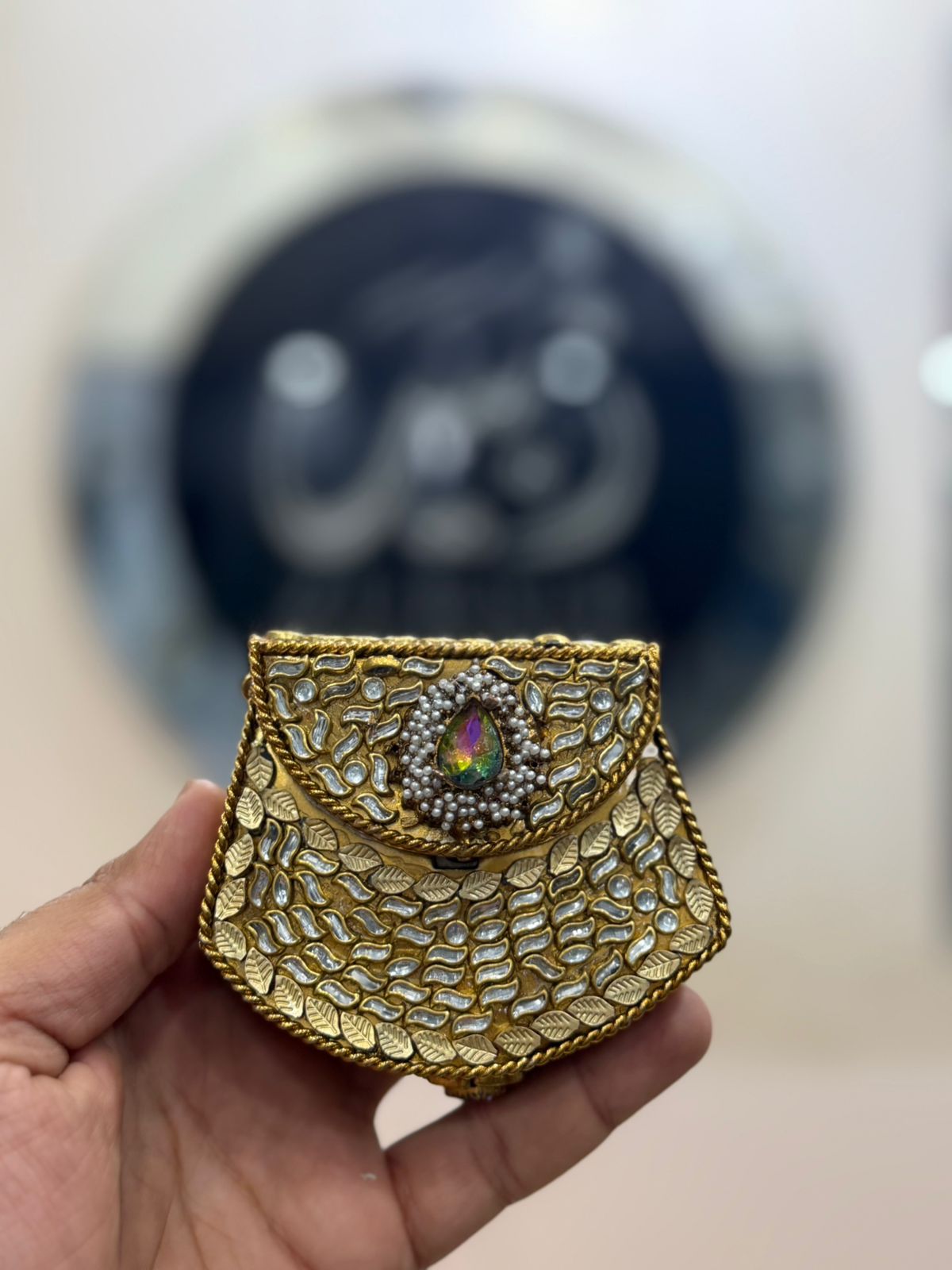 Turkish_Kundan Small Designer Clutch_Design 7