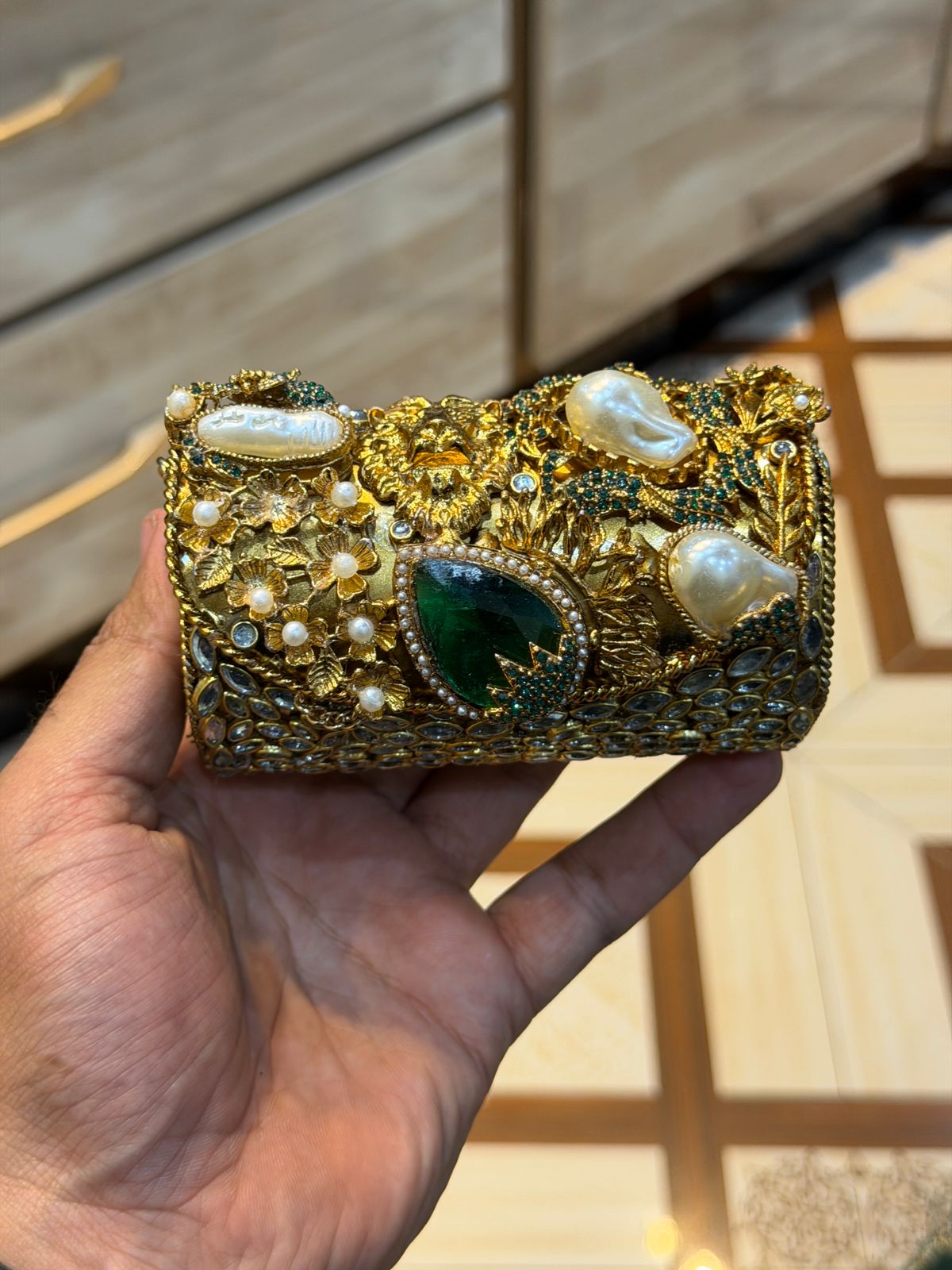 Turkish_Kundan Designer Clutch_New Design 23