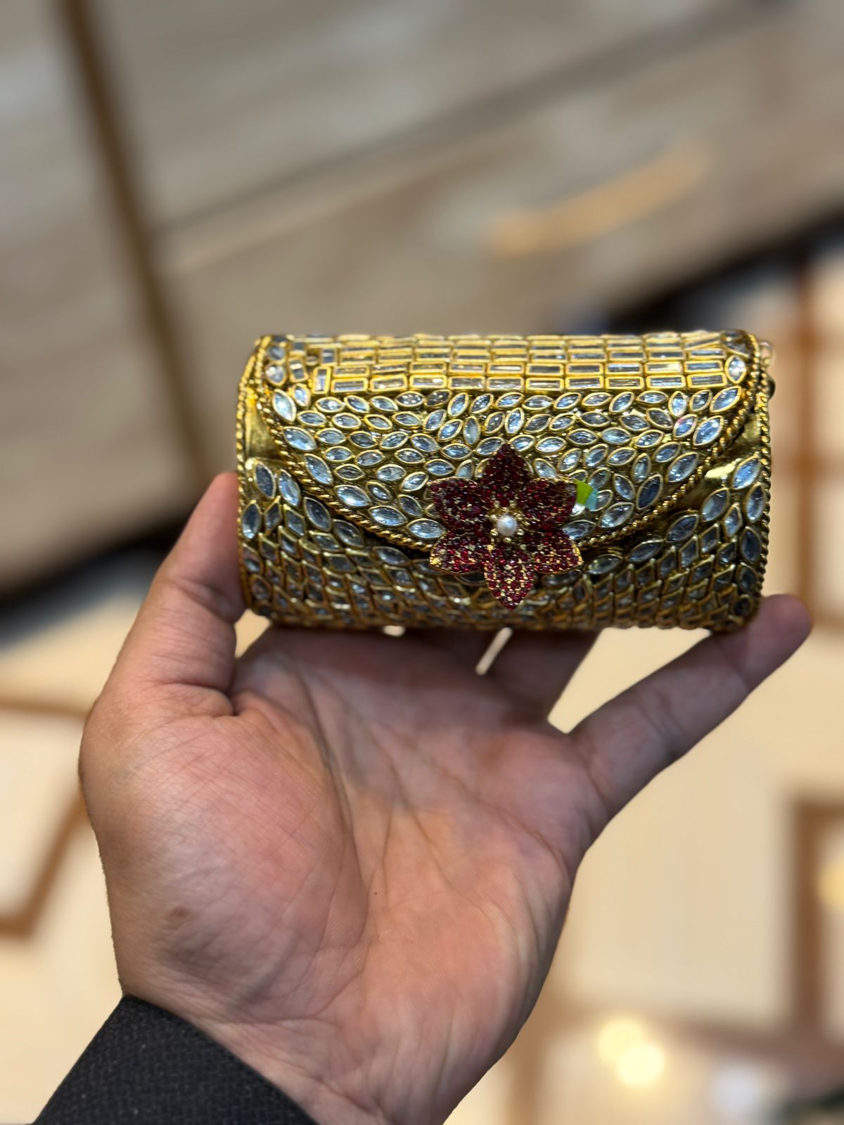 Turkish_Kundan Designer Small Dholki_New Design 51