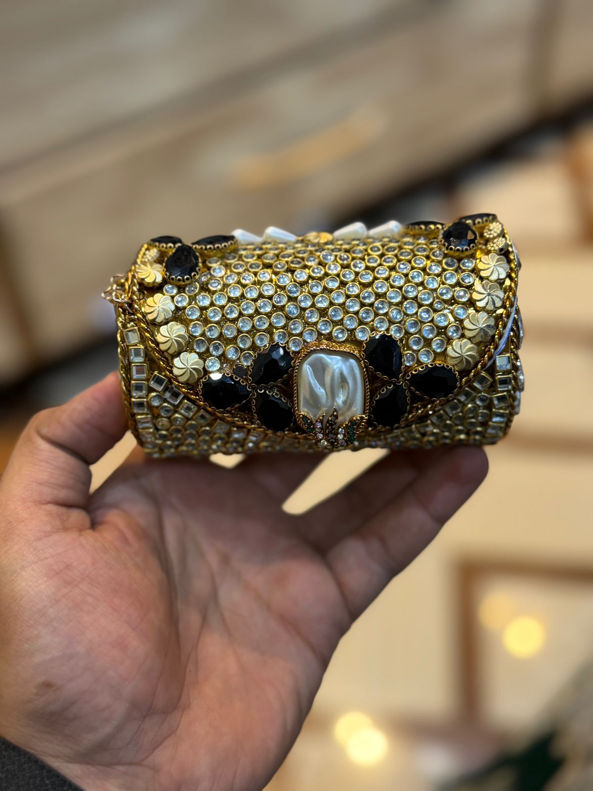 Turkish_Kundan Designer Small Dholki_New Design 56