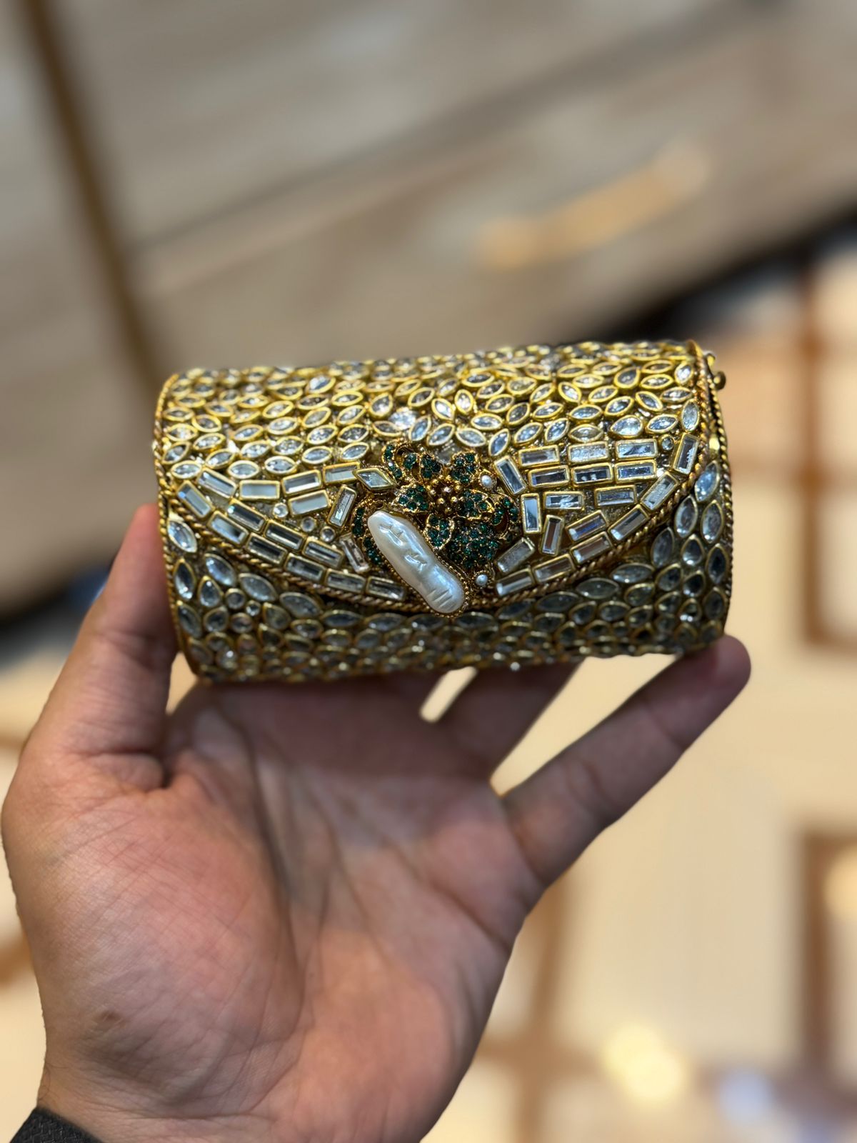 Turkish_Kundan Designer Small Dholki_New Design 59