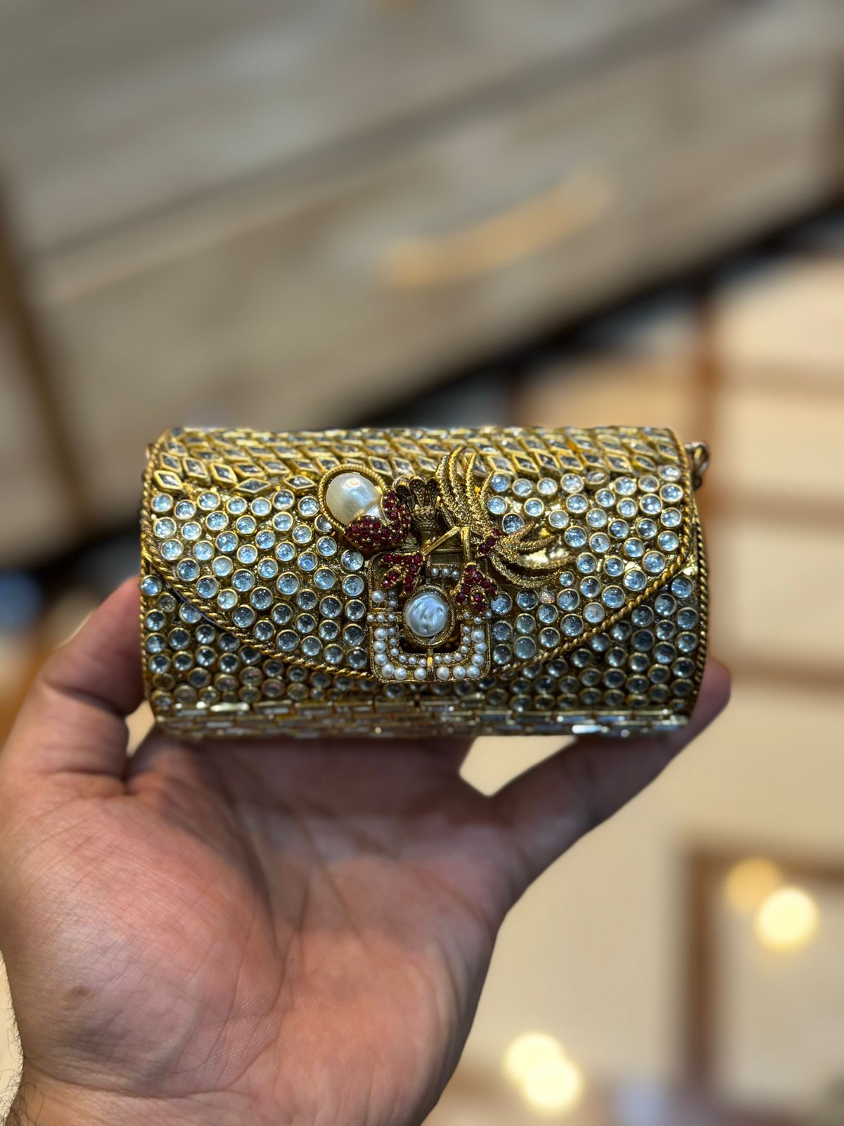 Turkish_Kundan Designer Small Dholki_New Design 64