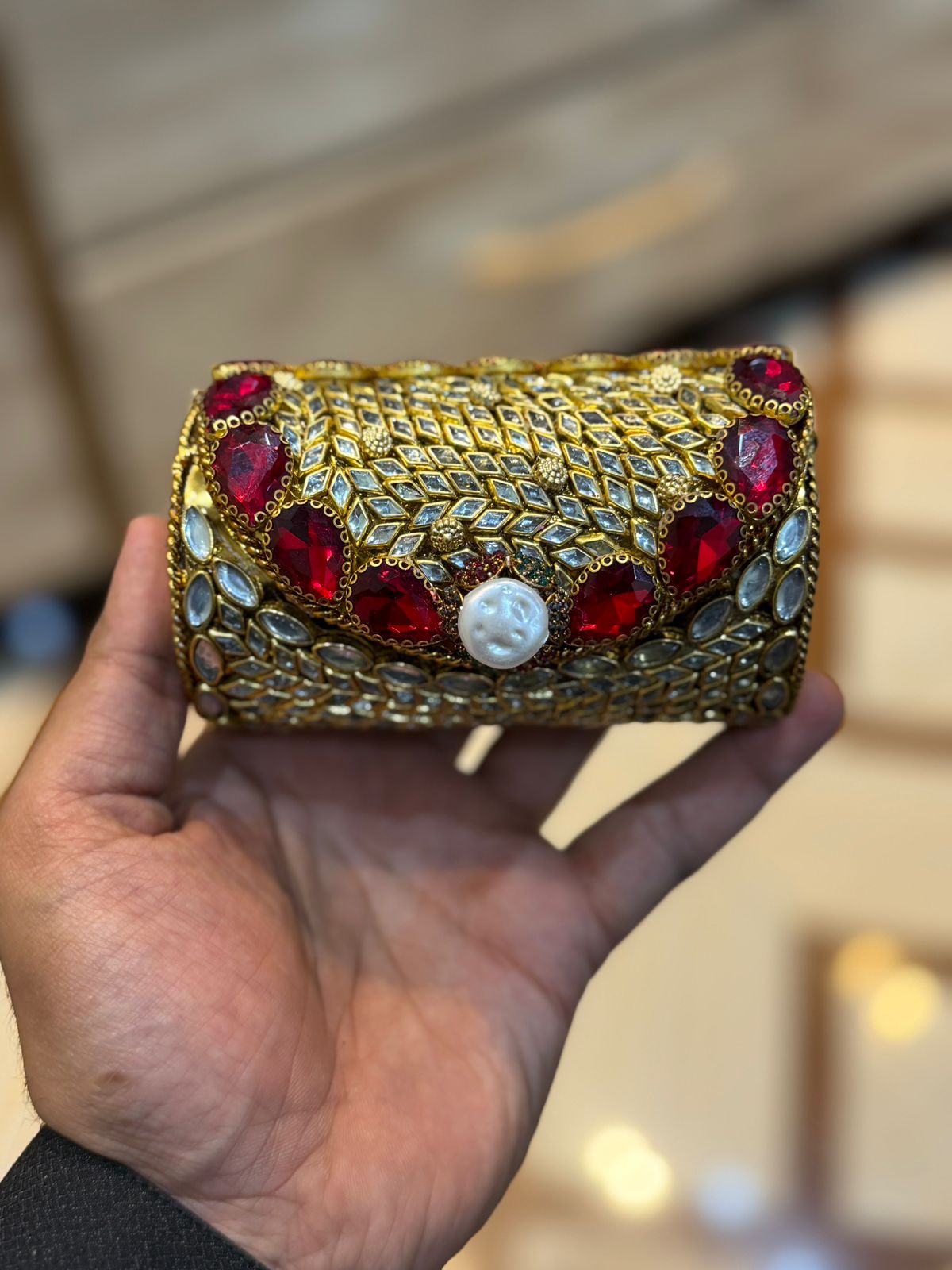 Turkish_Kundan Designer Small Dholki_New Design 66