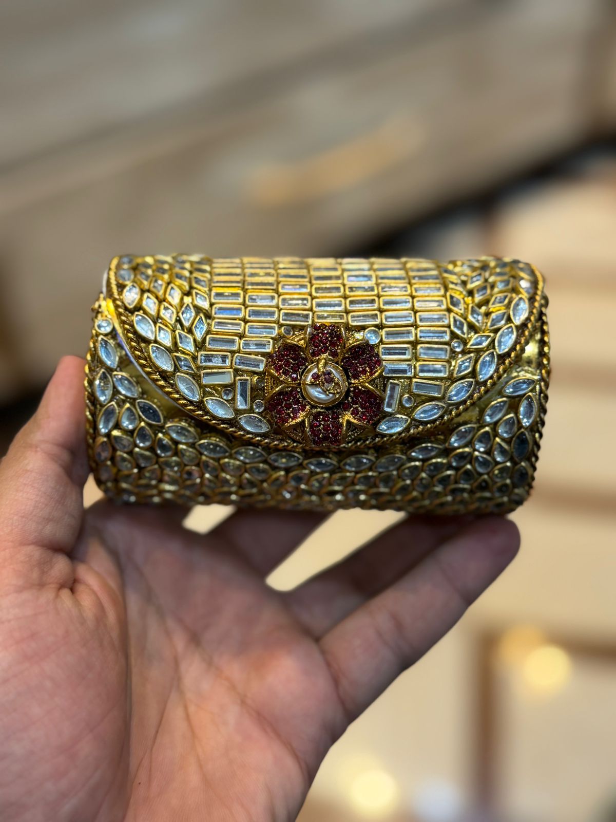 Turkish_Kundan Designer Small Dholki_New Design 67