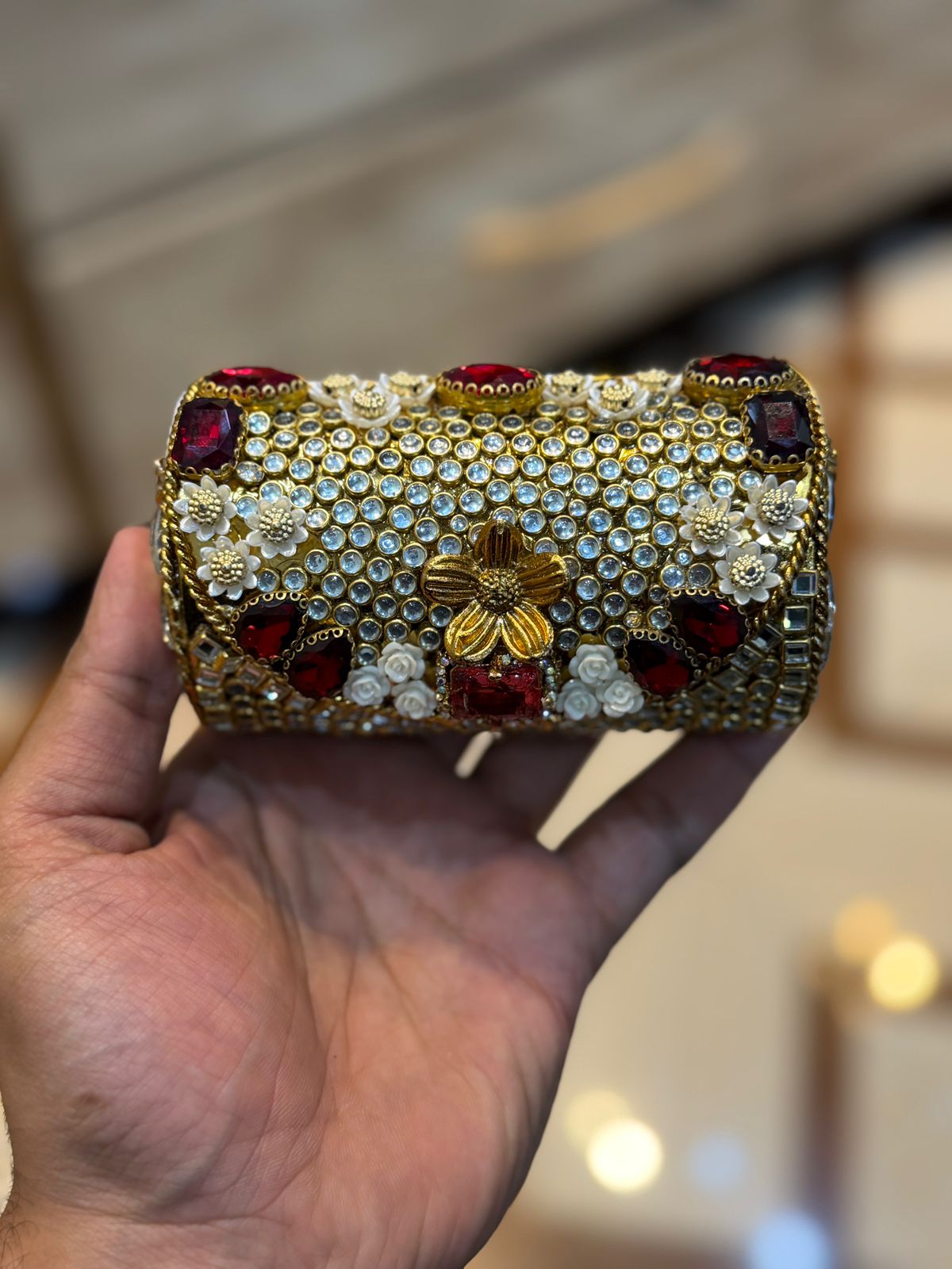 Turkish_Kundan Designer Small Dholki_New Design 73