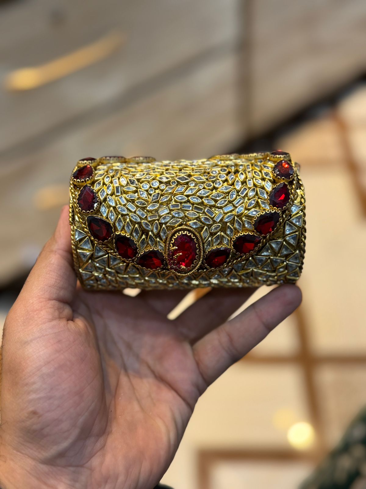 Turkish_Kundan Designer Small Dholki_New Design 75