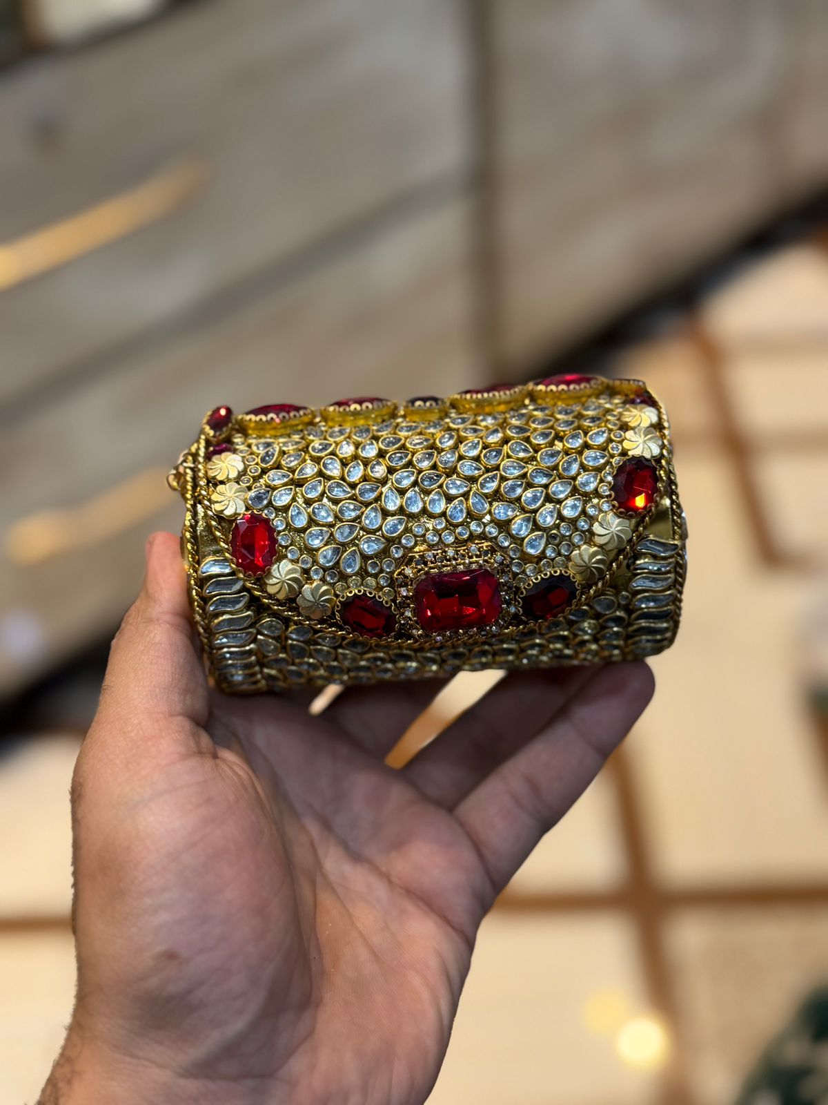 Turkish_Kundan Designer Small Dholki_New Design 82