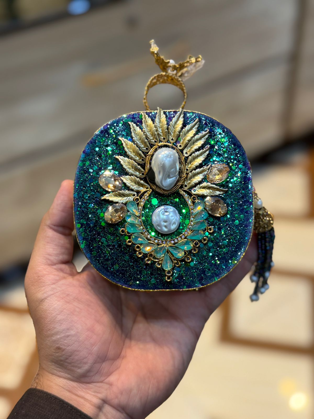 Turkish_Kundan Designer Clutch_New Design 25