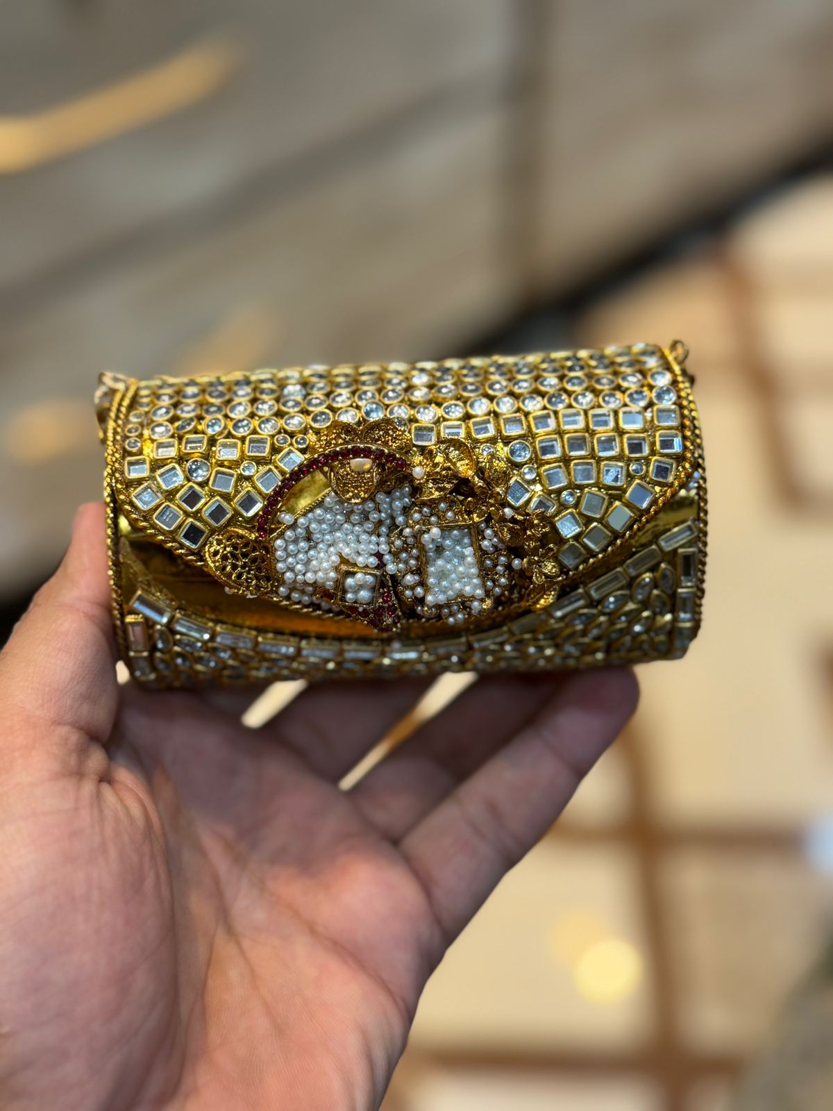 Turkish_Kundan Designer Clutch_New Design 9