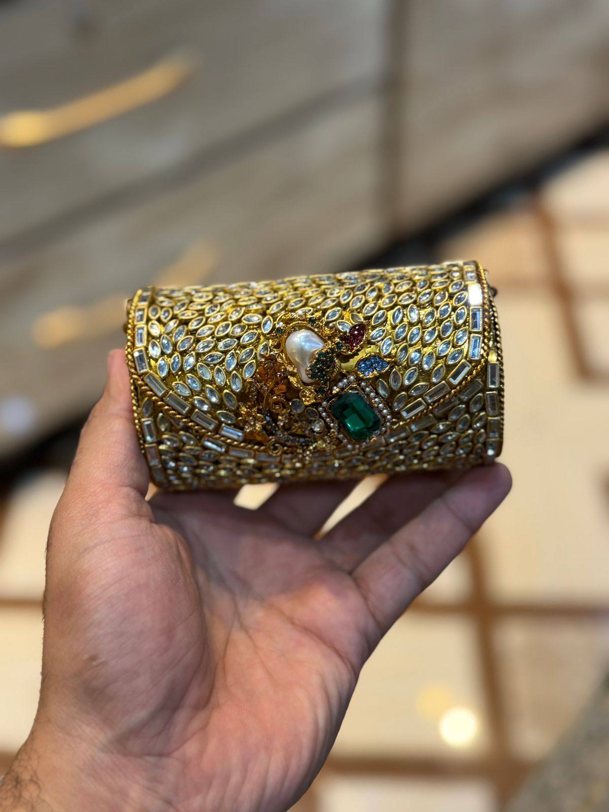 Turkish_Kundan Designer Clutch_New Design 12